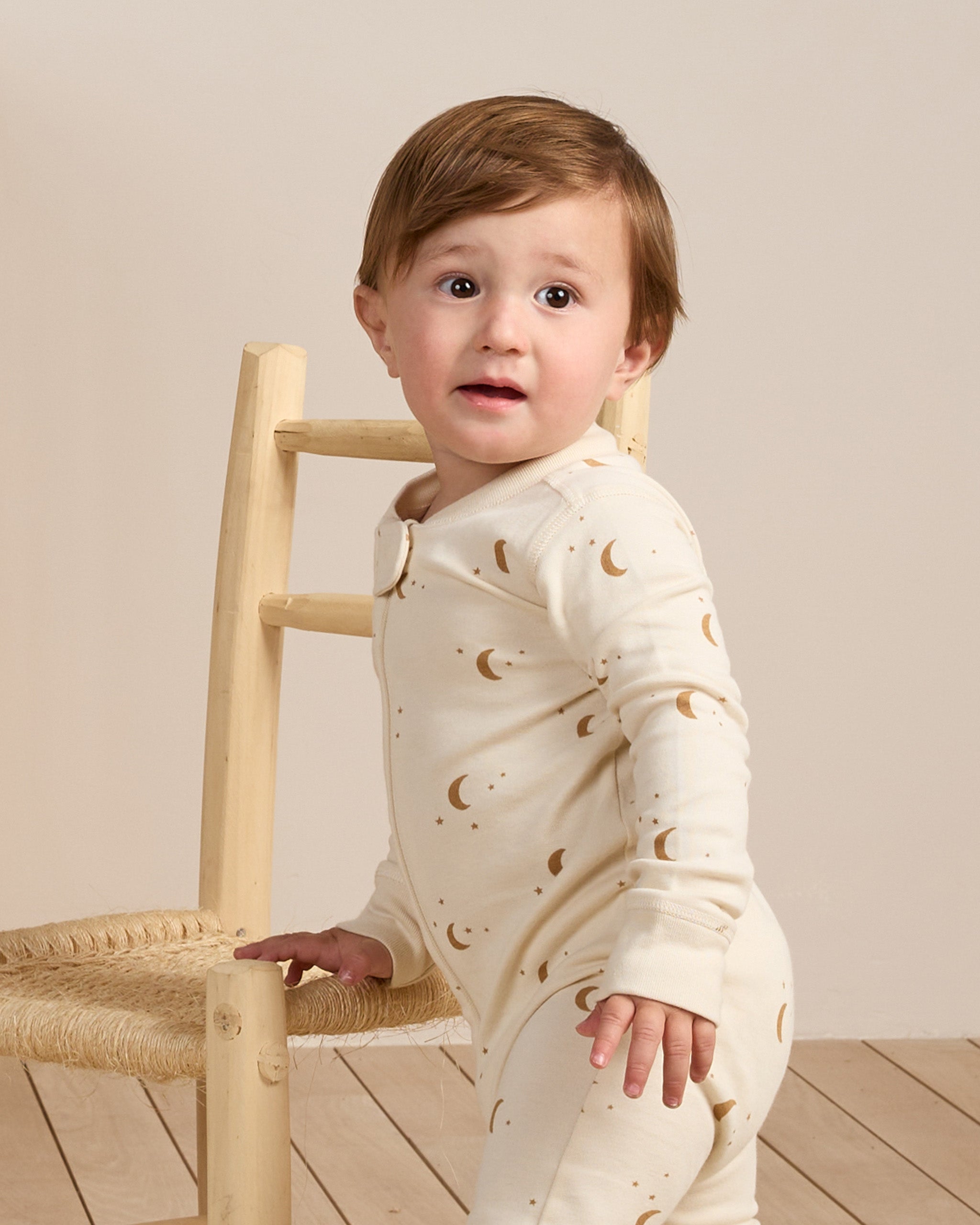Zip Long Sleeve Sleeper - || -  Moons
