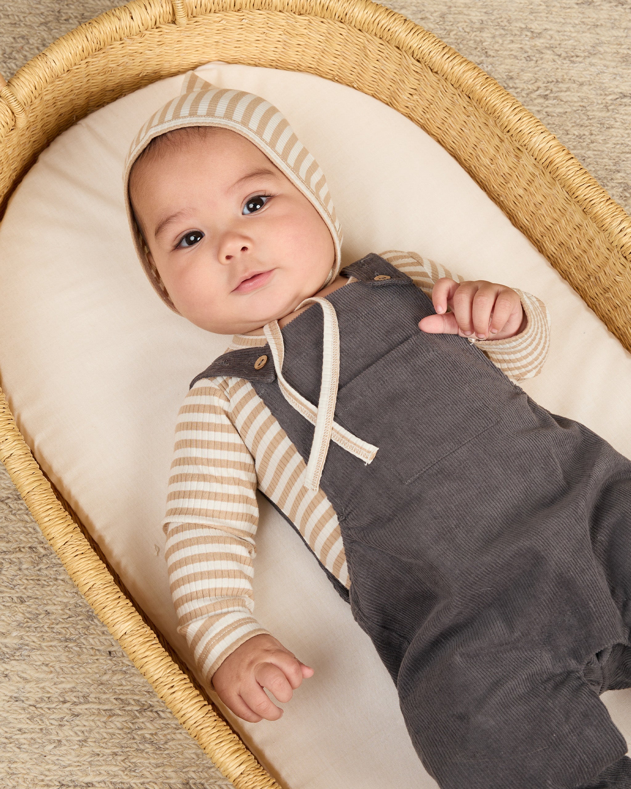 Corduroy Baby Overalls || Indigo