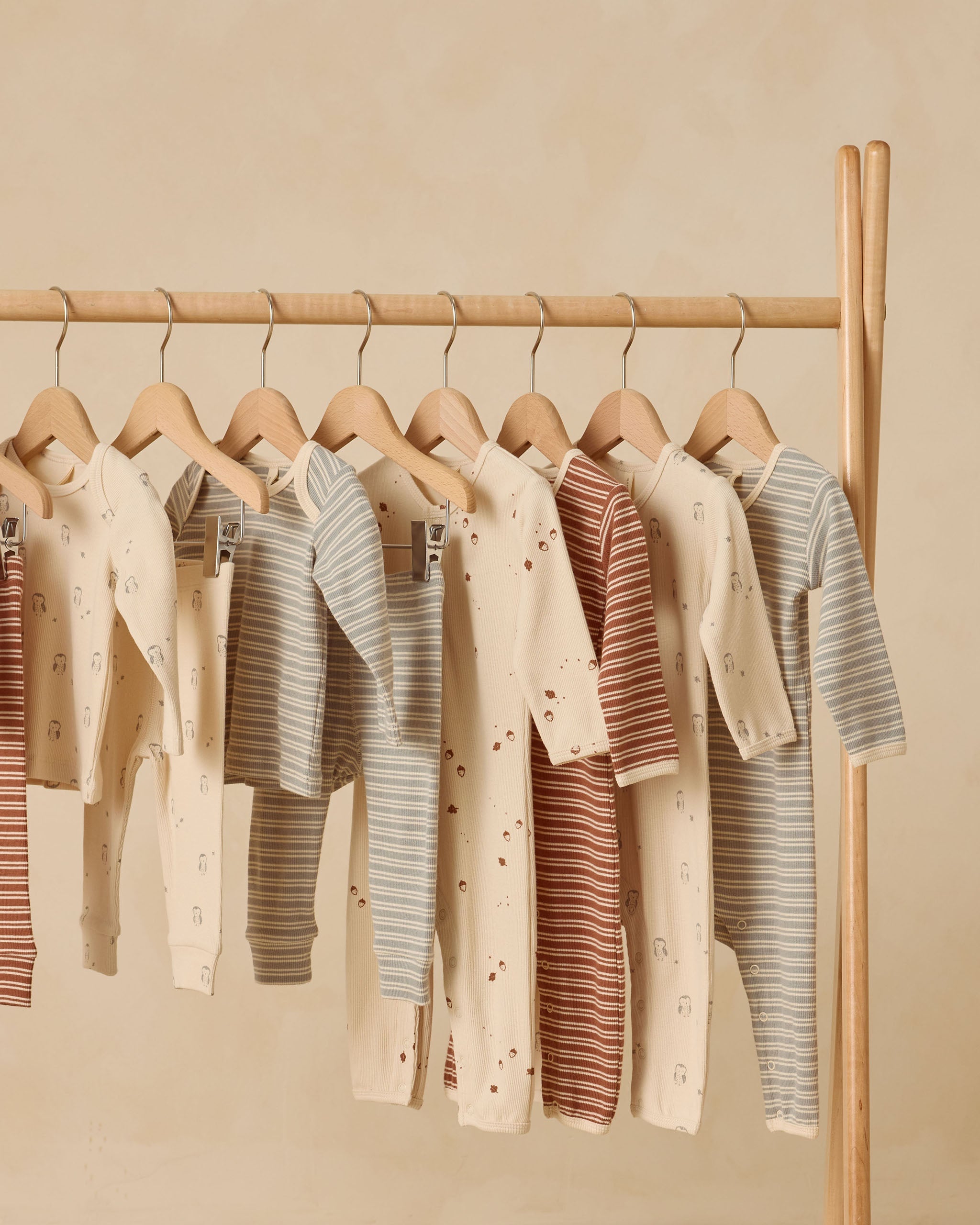 Ribbed Baby Jumpsuit || Owls
