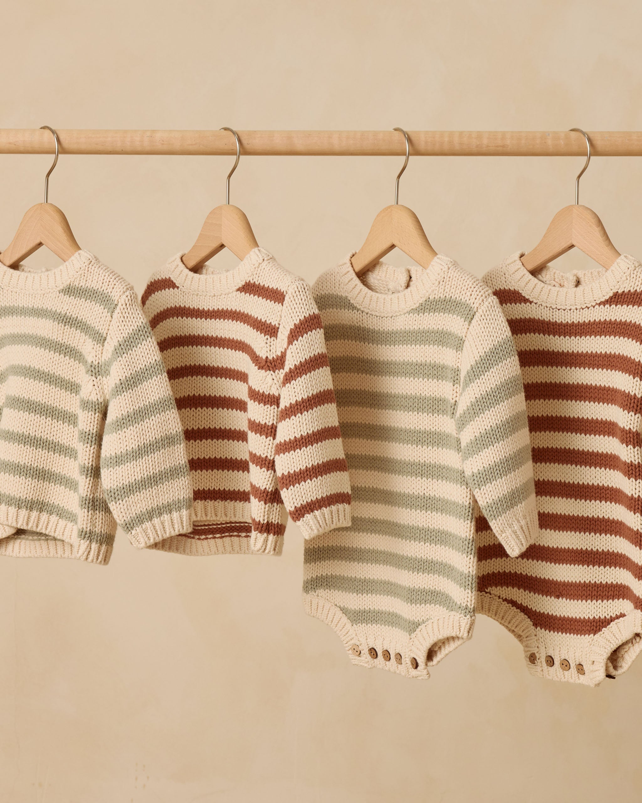 Rex Romper || Cedar Stripe