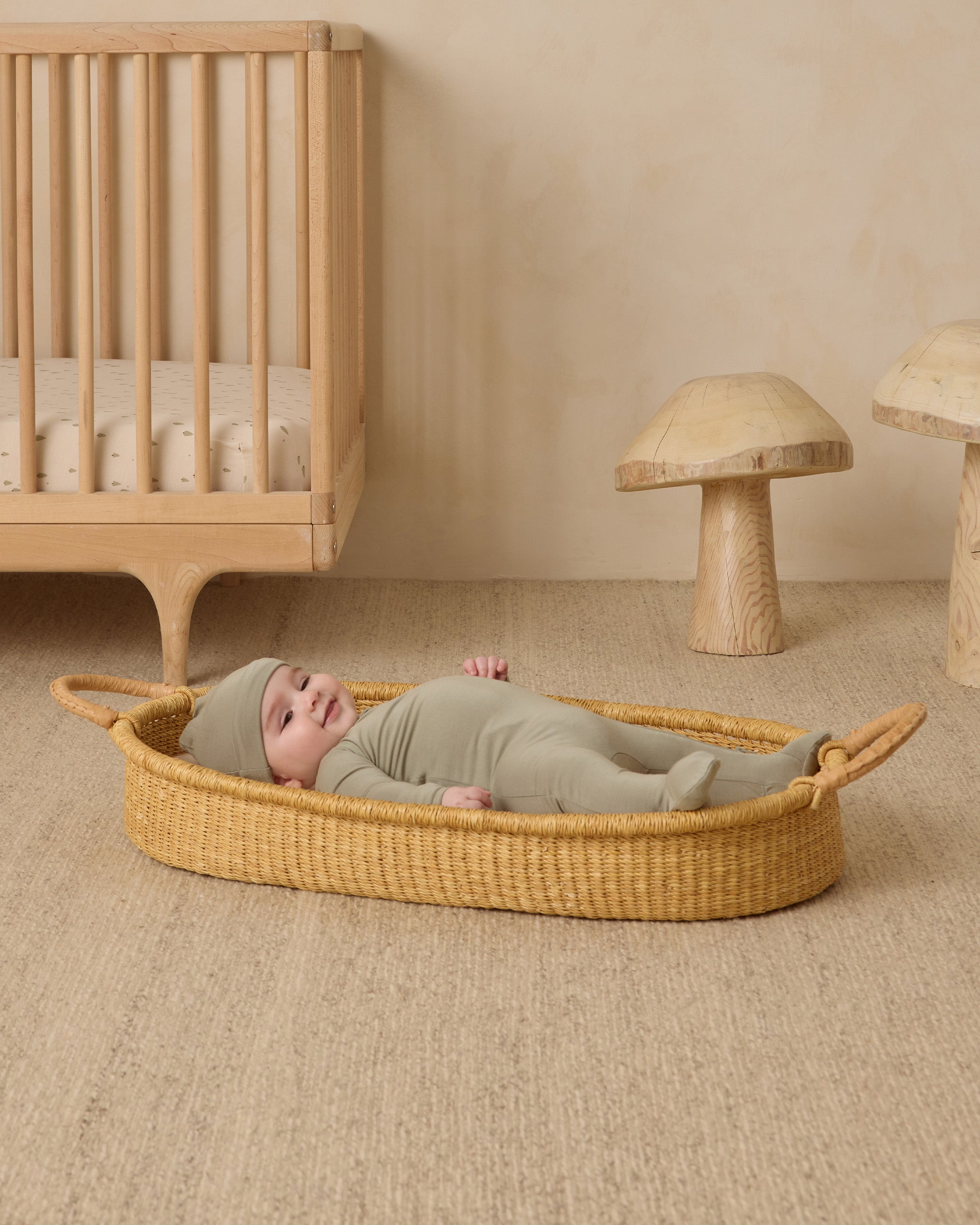 Bamboo Zip Footie || Fern