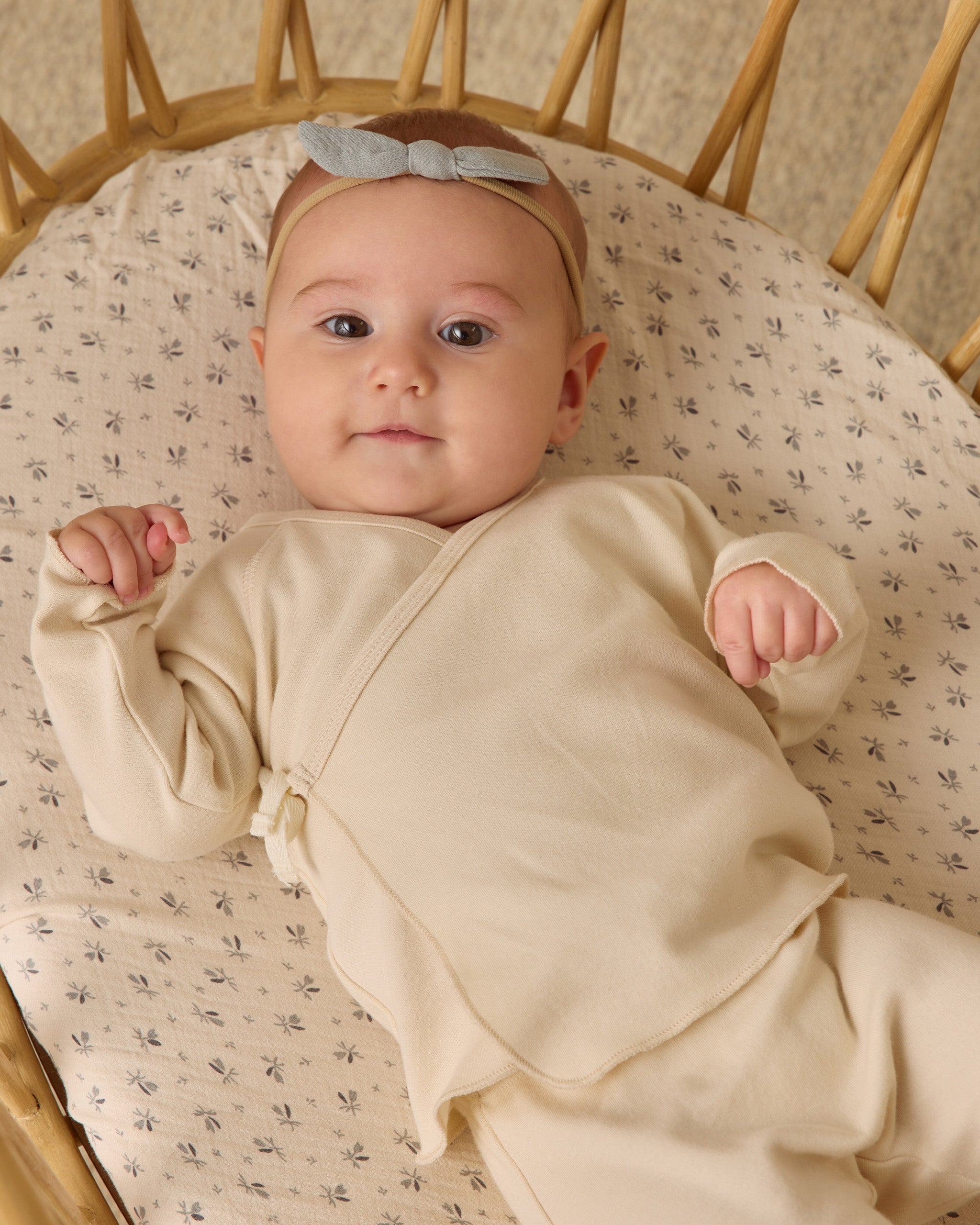 Woven Crib Sheet || Bluebell