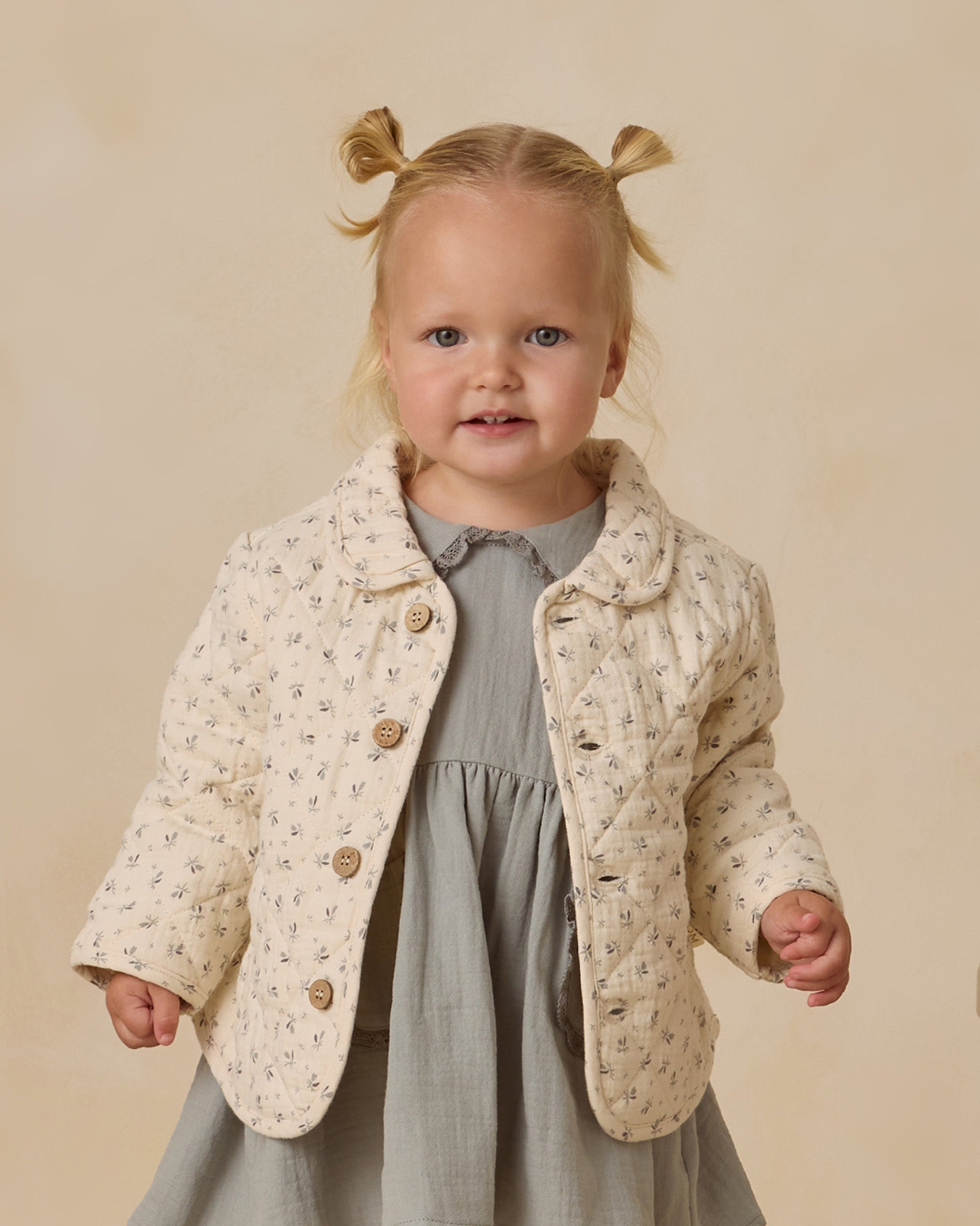 Quilted Jacket || Bluebell