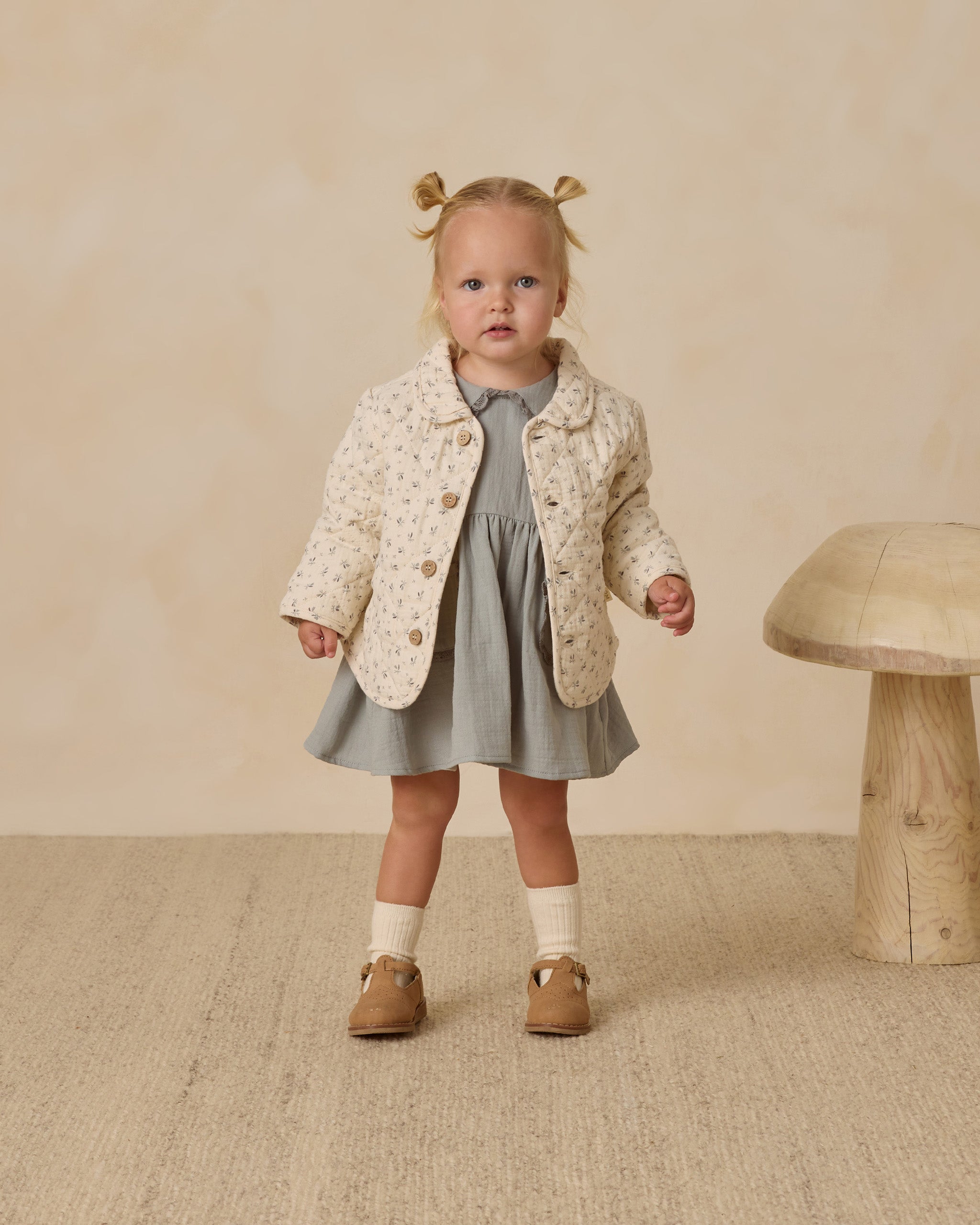 Quilted Jacket || Bluebell
