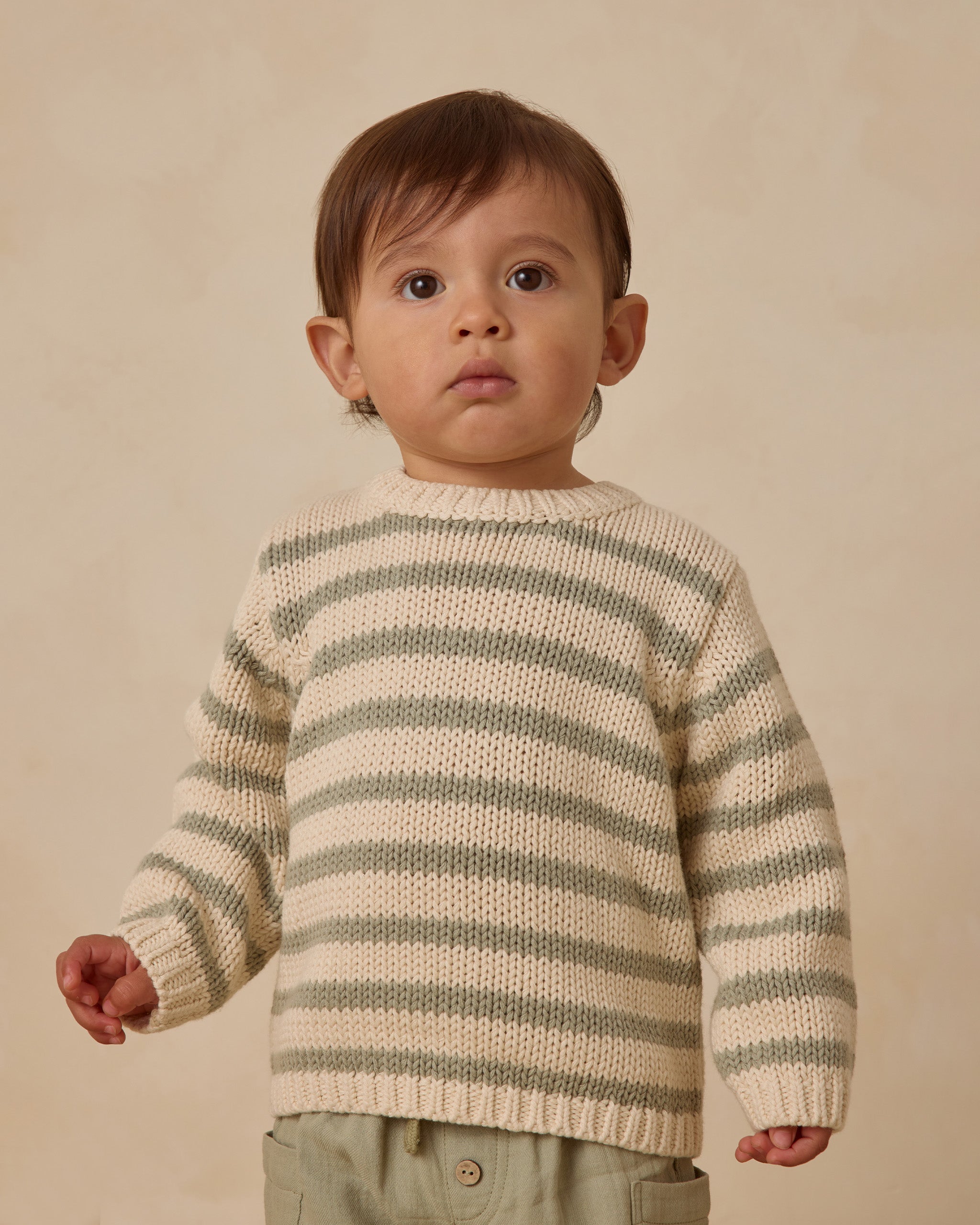 Pull Rex || Rayures fougère