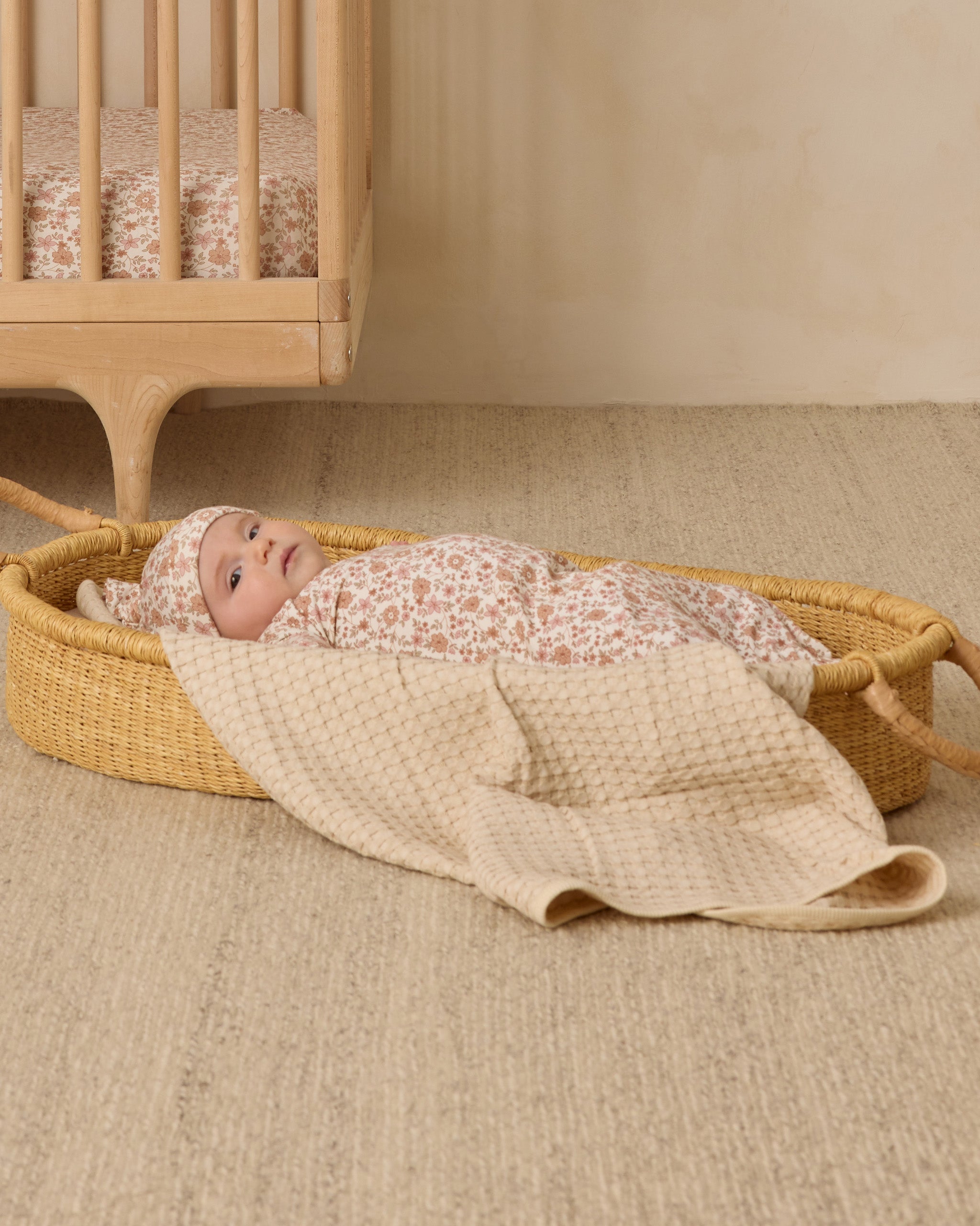 Couverture gaufrée pour bébé || Naturel