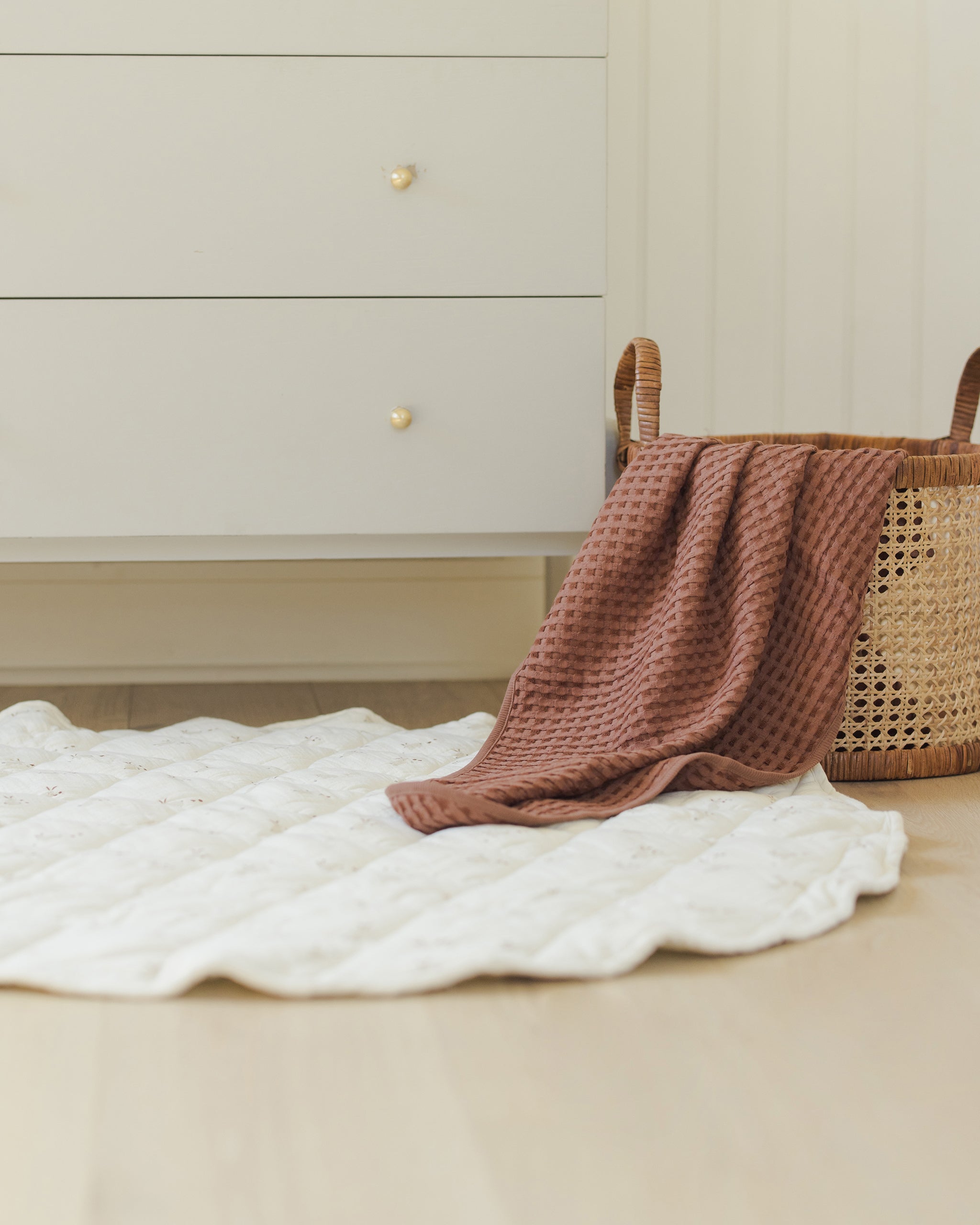 Waffle Baby Blanket || Cedar
