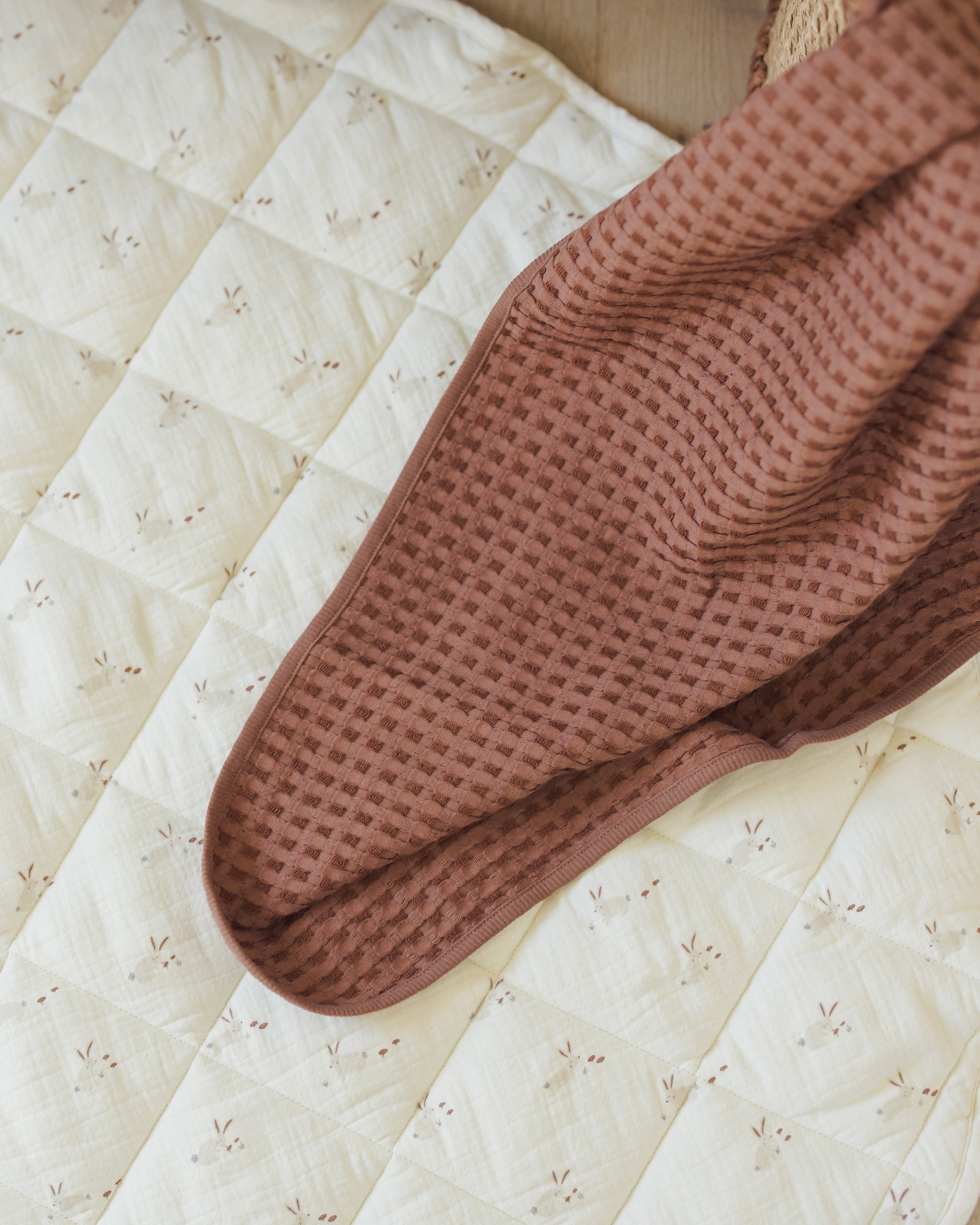 Waffle Baby Blanket || Cedar