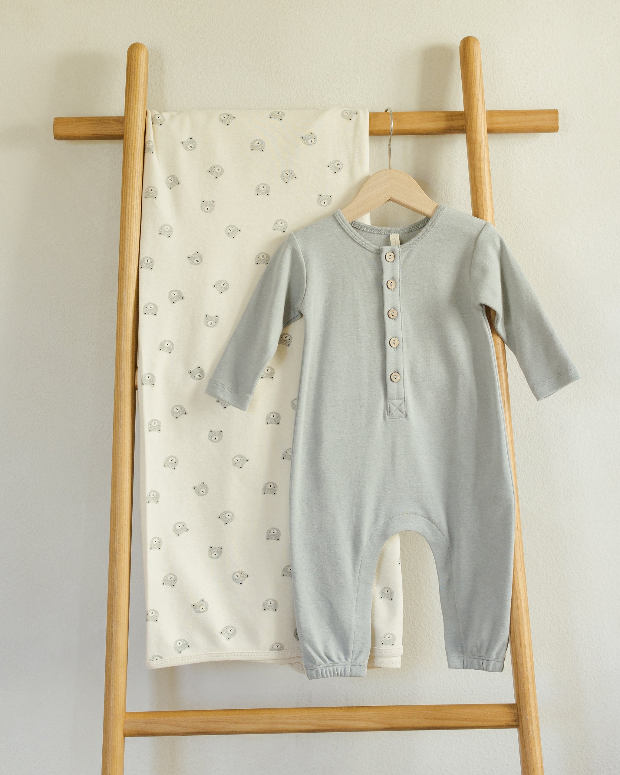 Long Sleeve Jumpsuit || Steel Blue