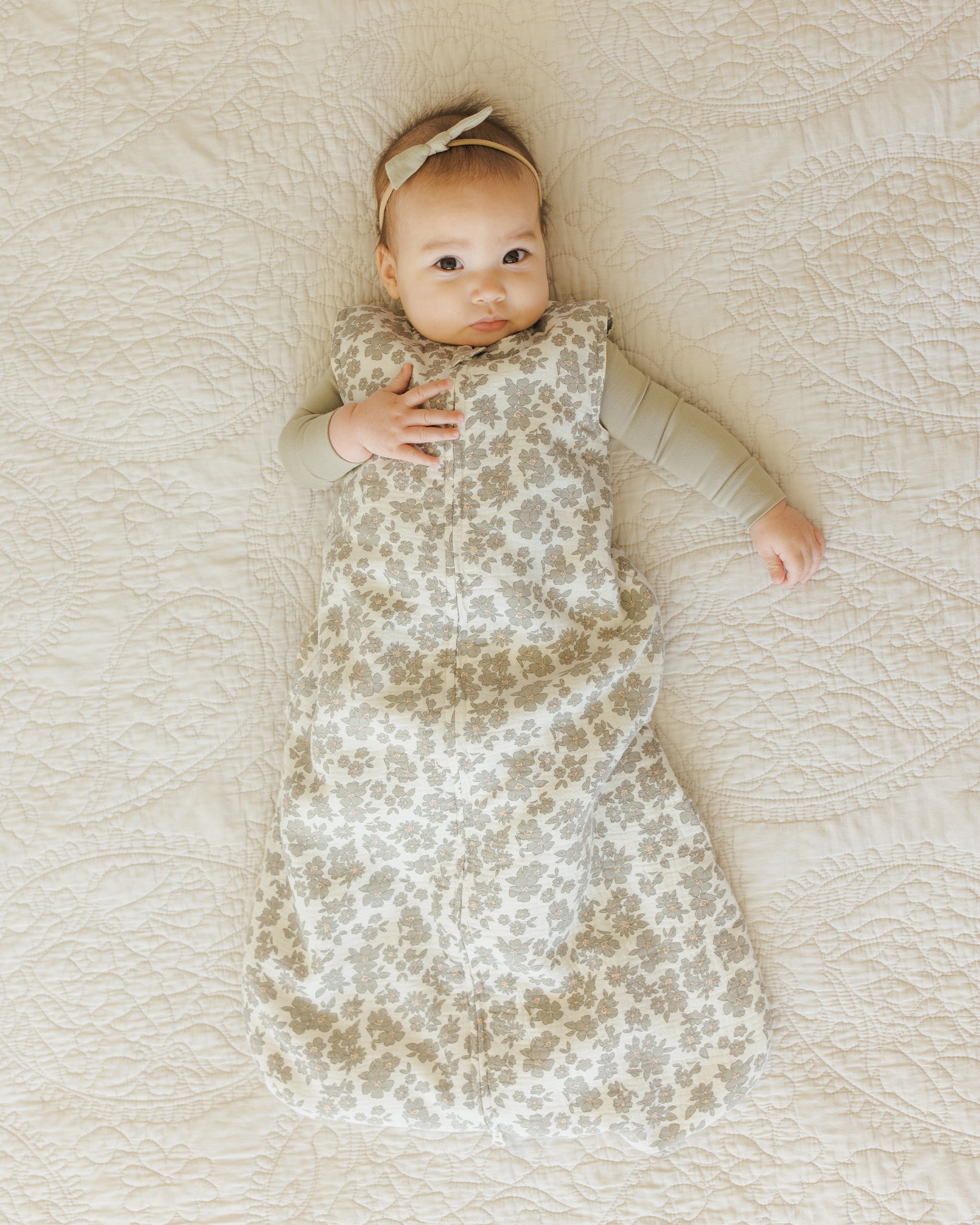 Sleep Bag || Green Floral