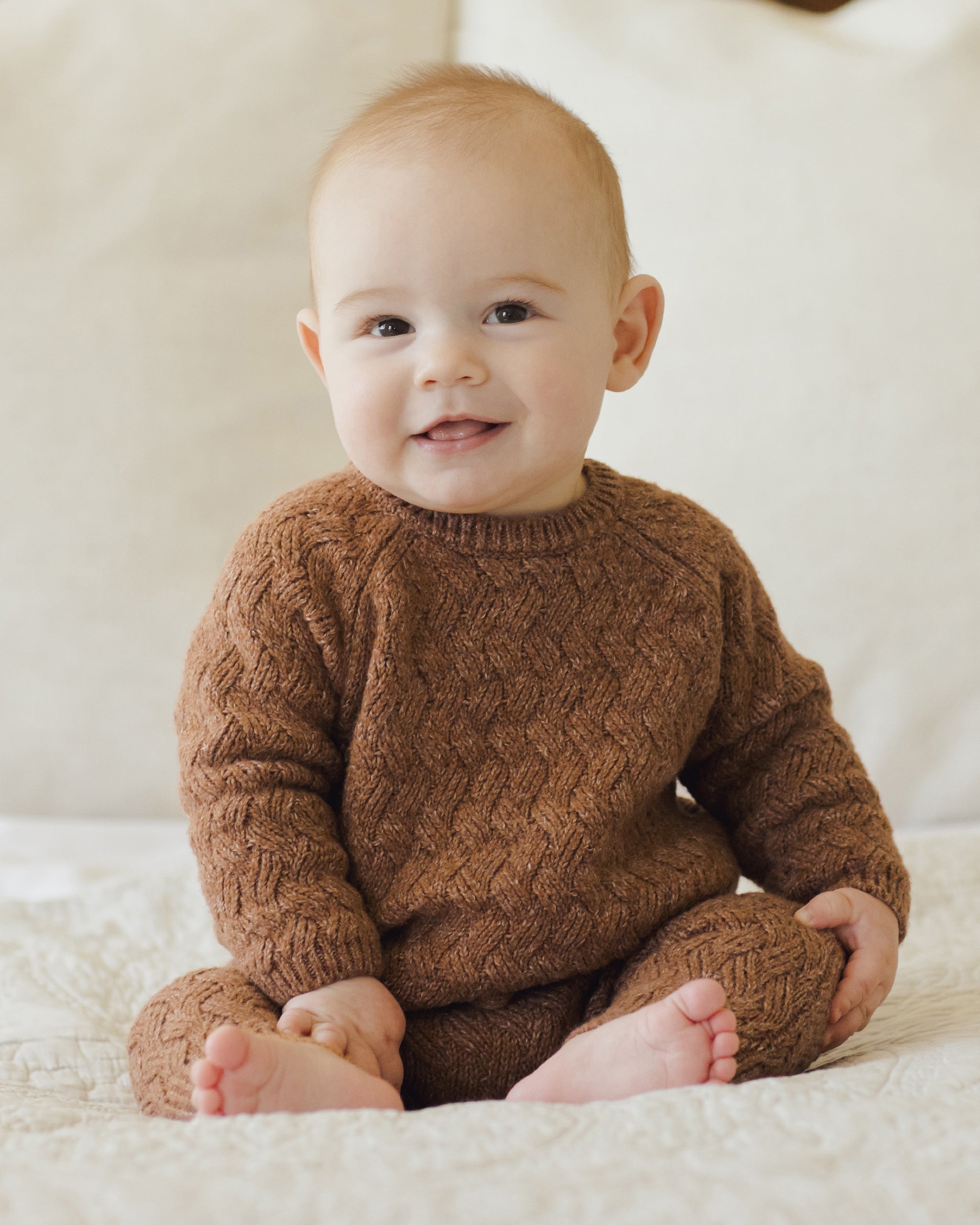 Knit Sweater || Heathered Cedar