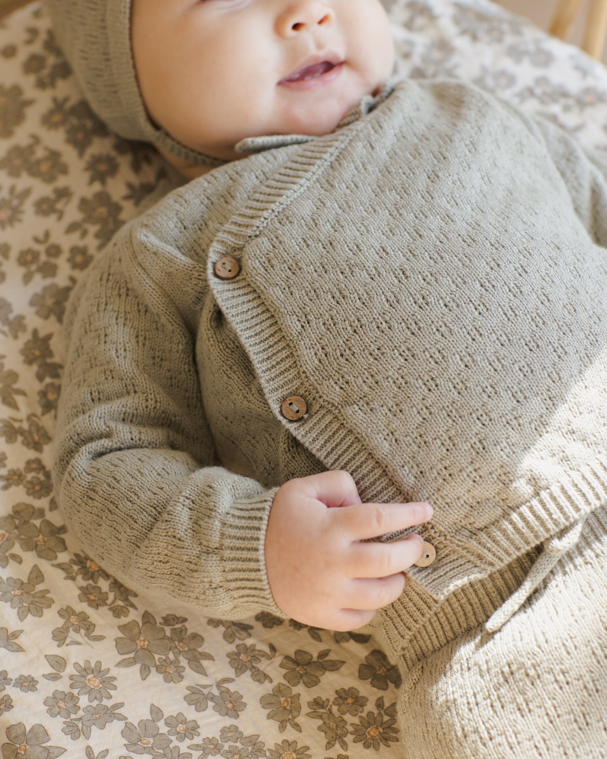Ensemble haut cache-cœur et pantalon en tricot || Fern
