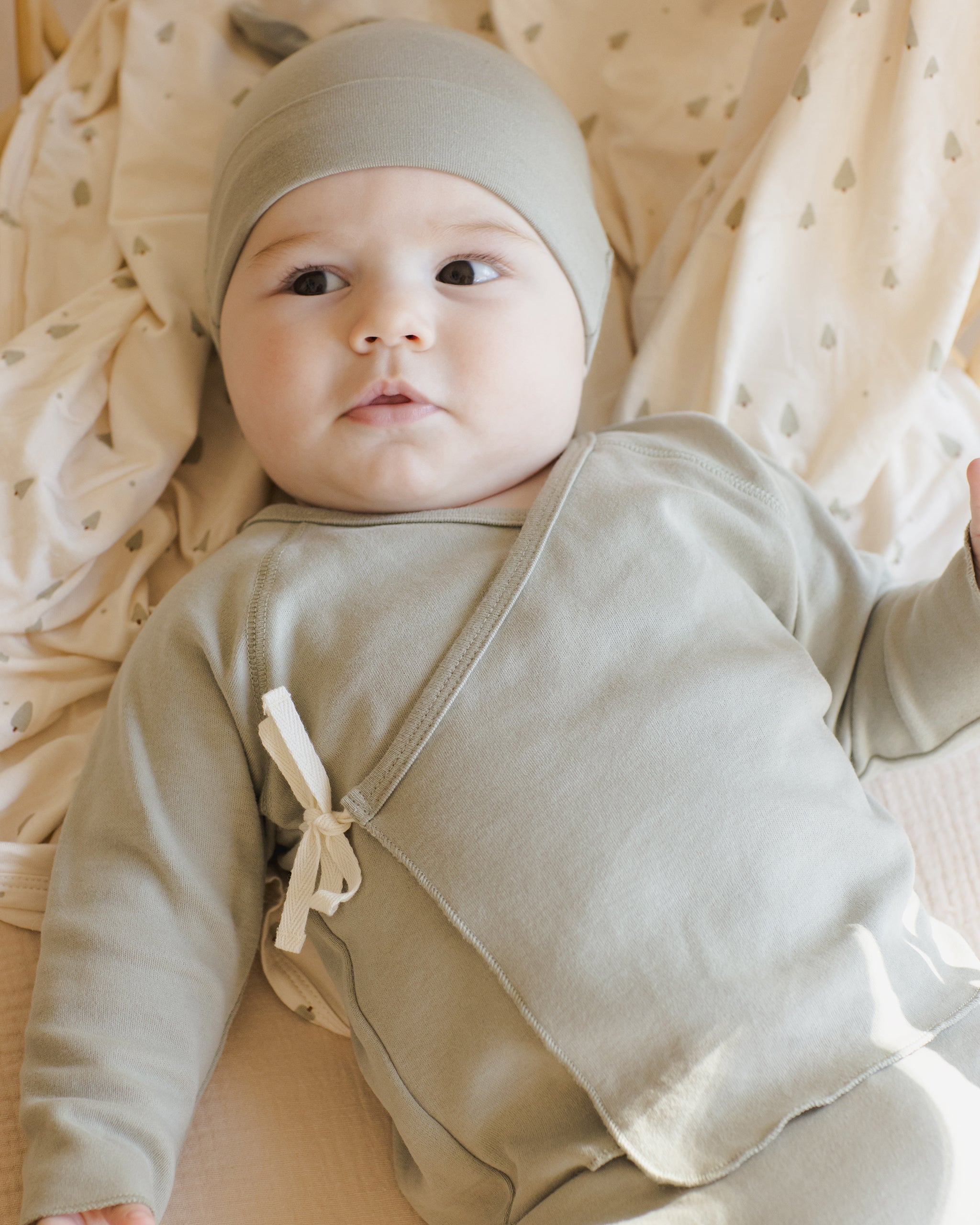 Bamboo Knotted Baby Hat || Fern