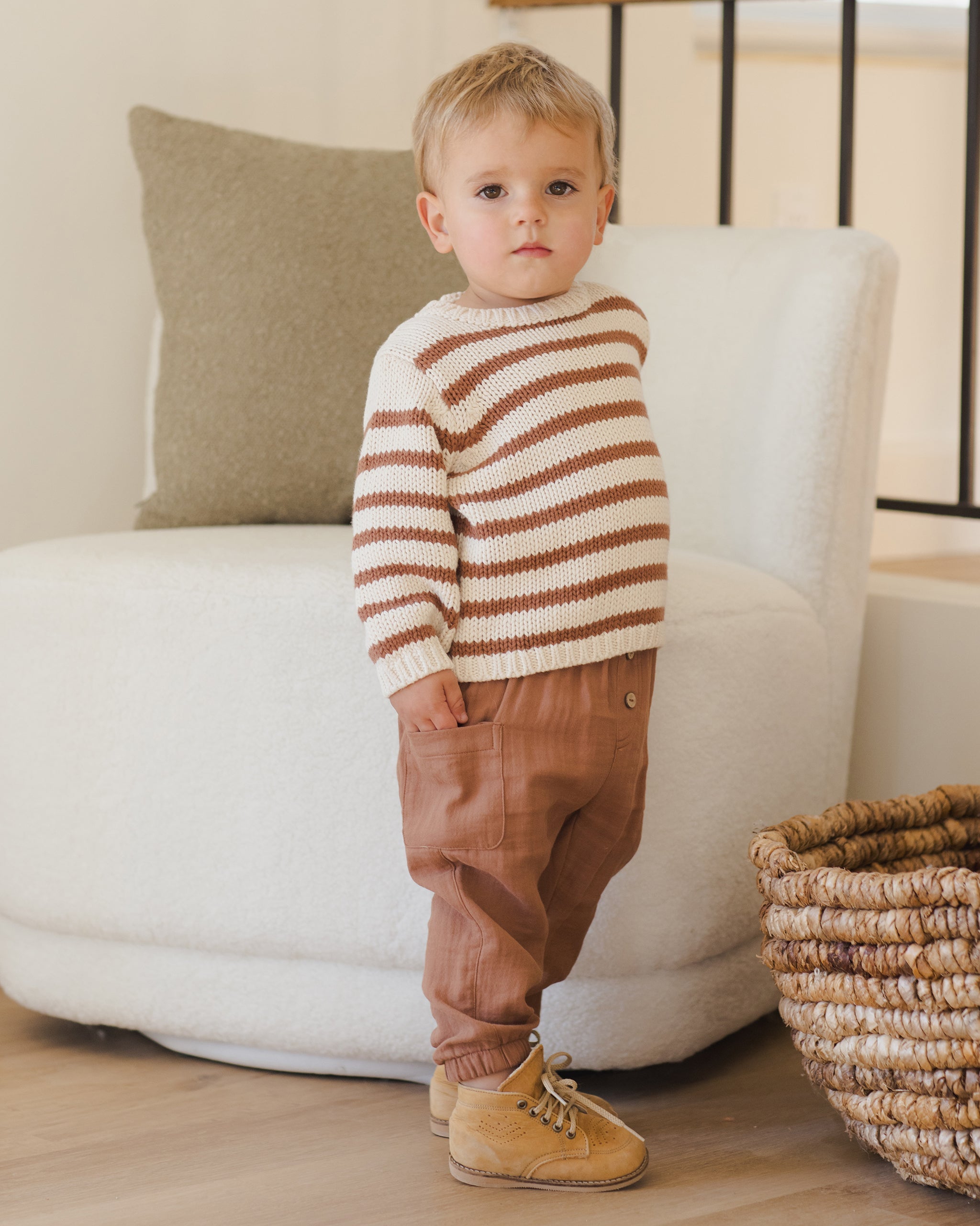 Rex Sweater || Cedar Stripe