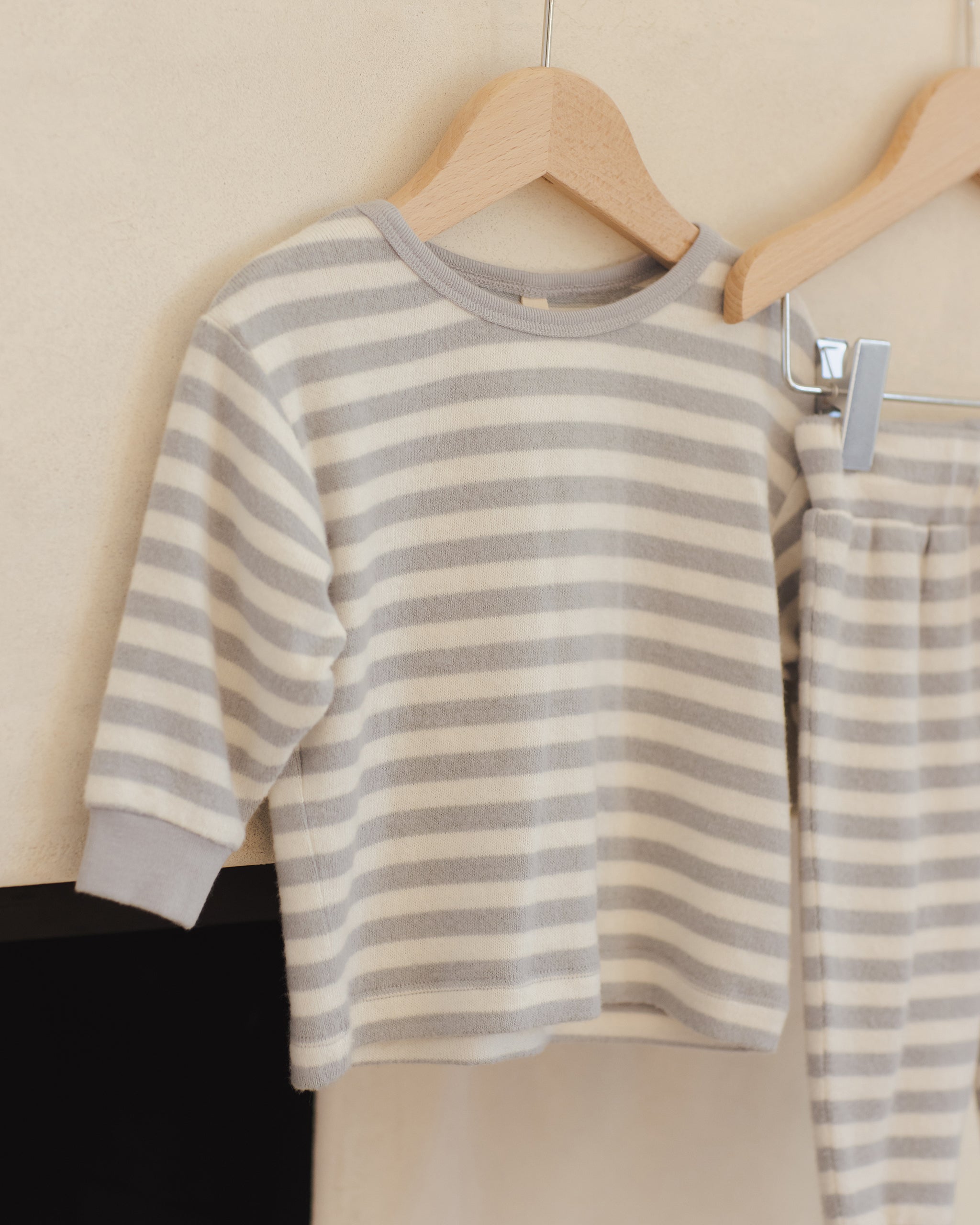 Ensemble douillet || Rayures bleues