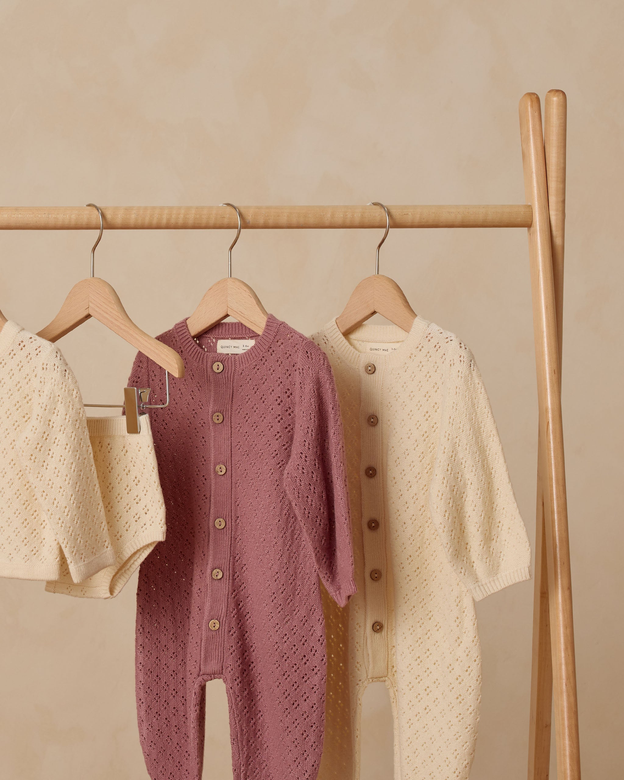 Long Sleeve Bubble Romper || Mulberry