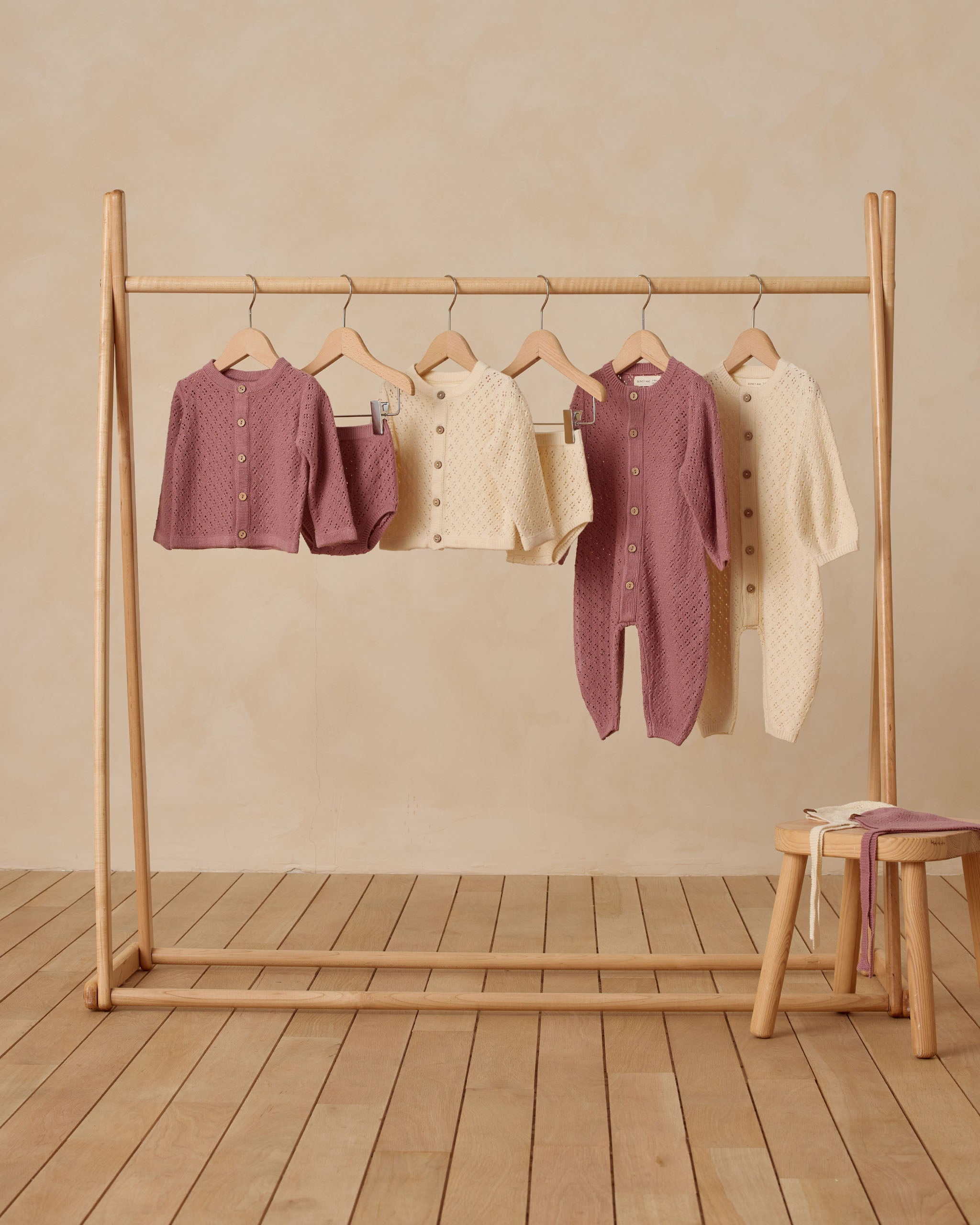 Long Sleeve Bubble Romper || Mulberry