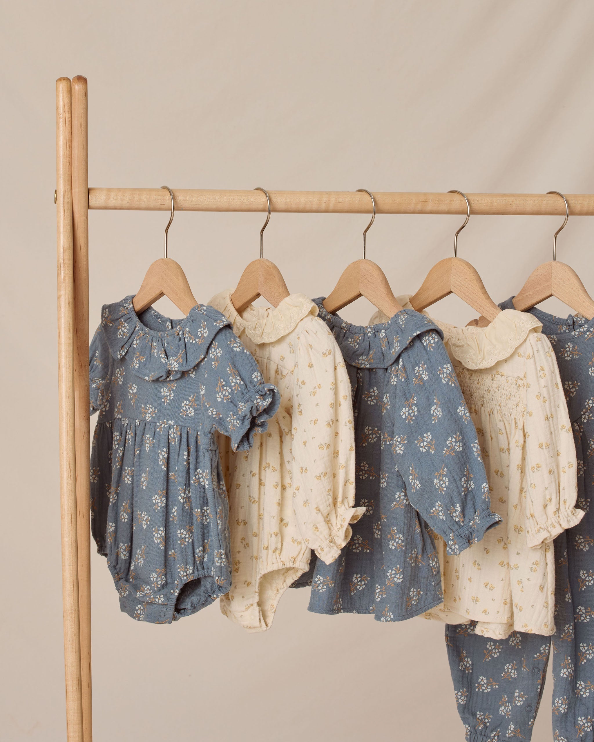 Long Sleeve Isla Dress || Blue Floral