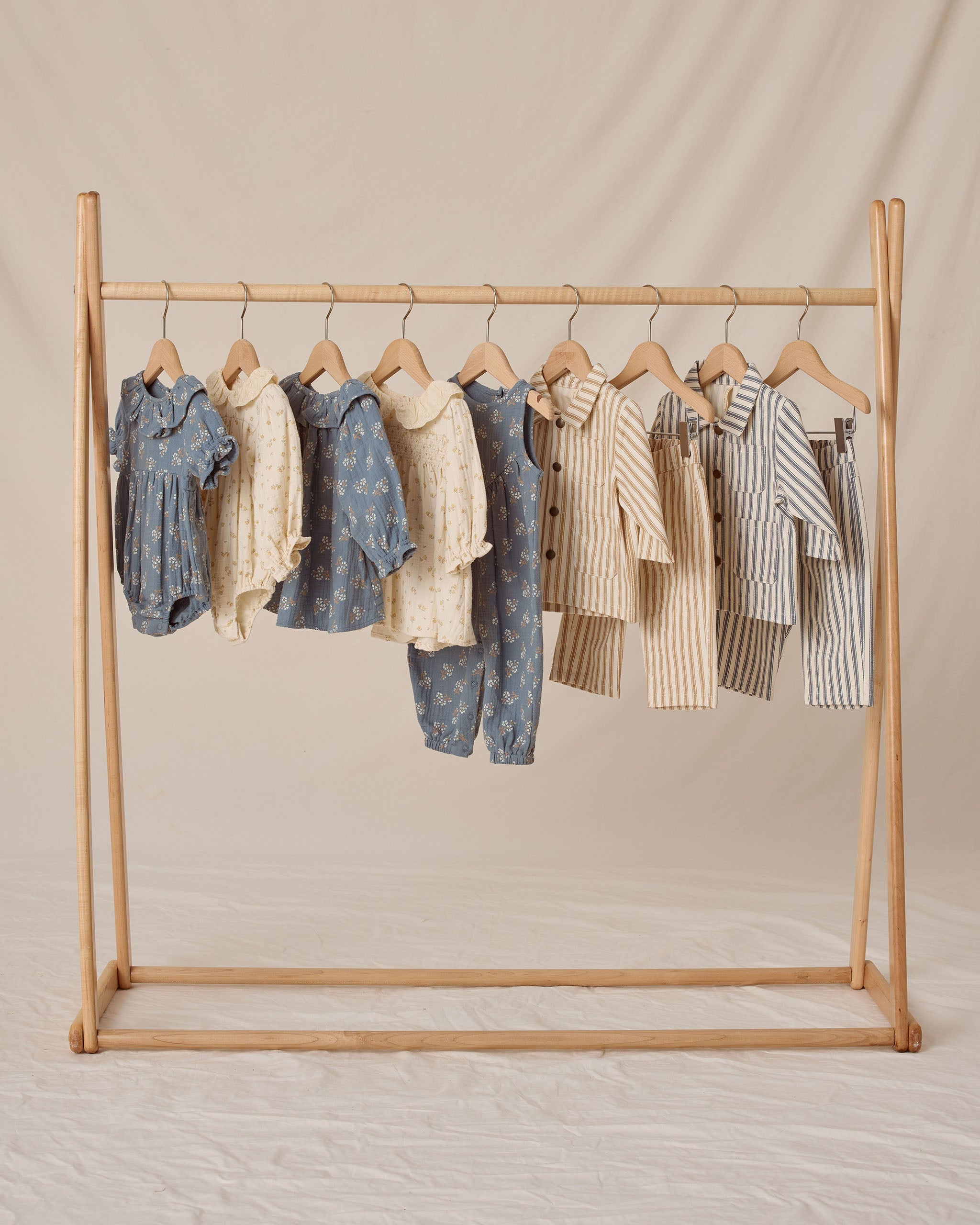 Collared Romper || Blue Floral