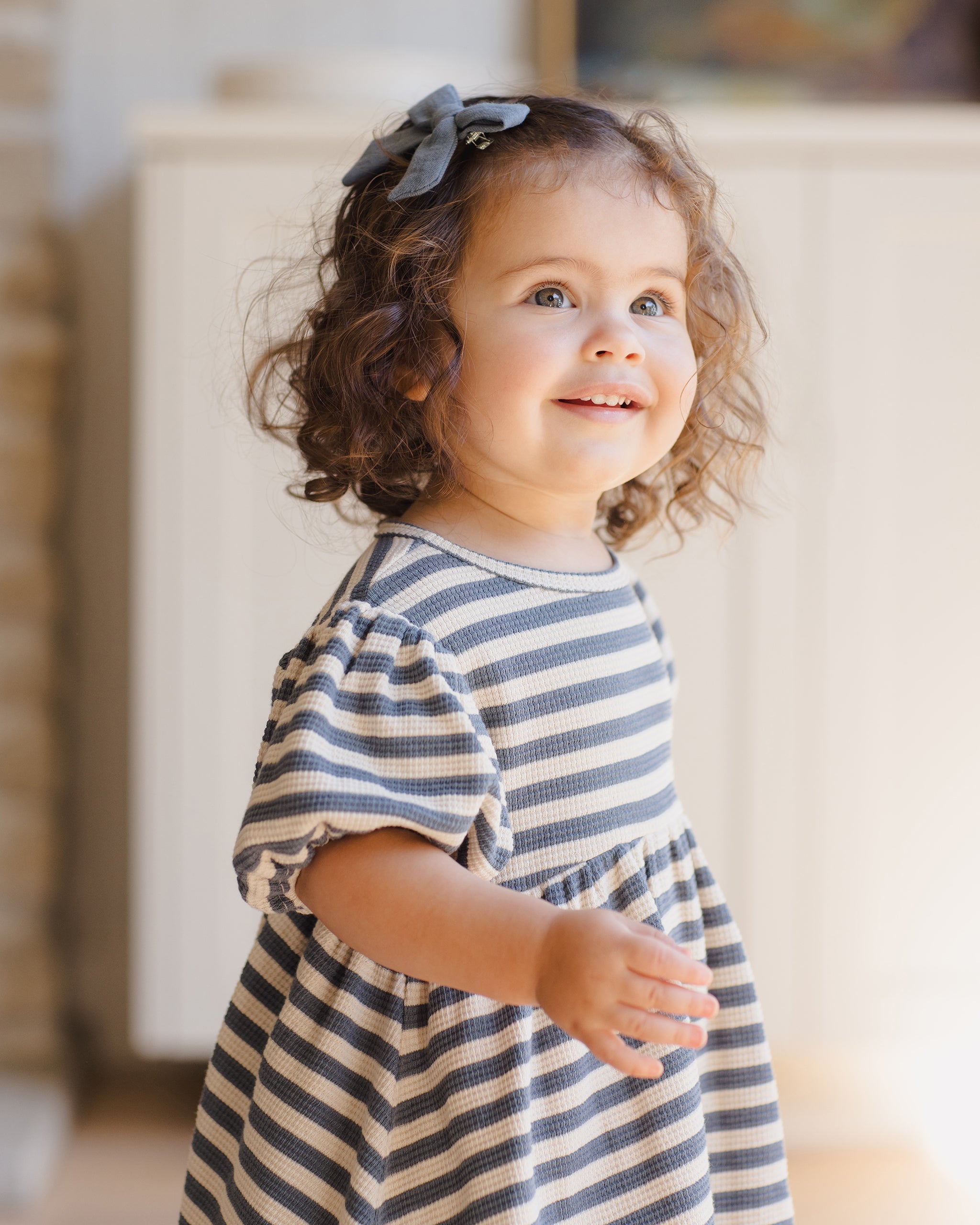 Darla Dress || Ocean Stripe