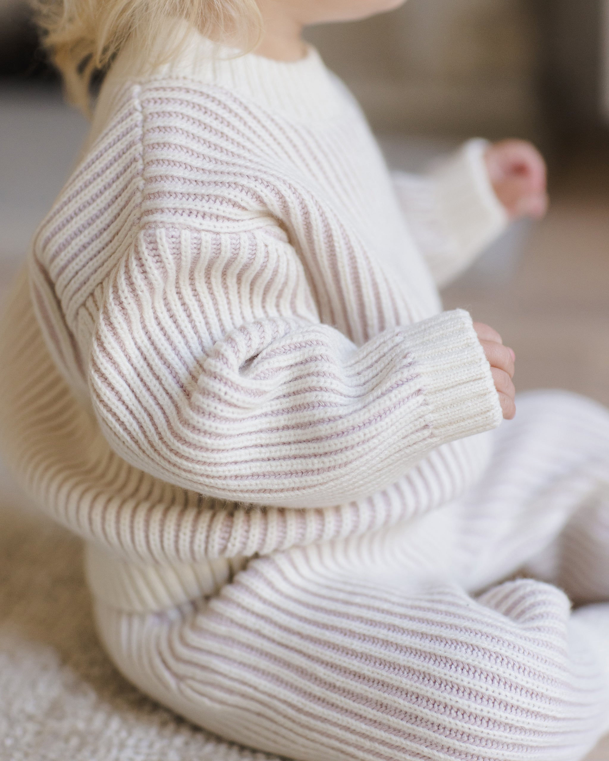 Relaxed Knit Sweater || Lilac
