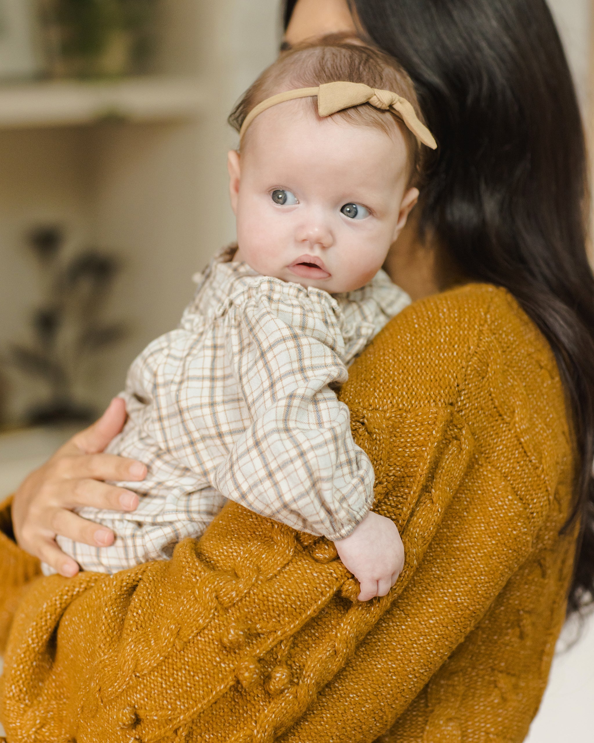 Mia Top + Bloomer Set || Blue Plaid