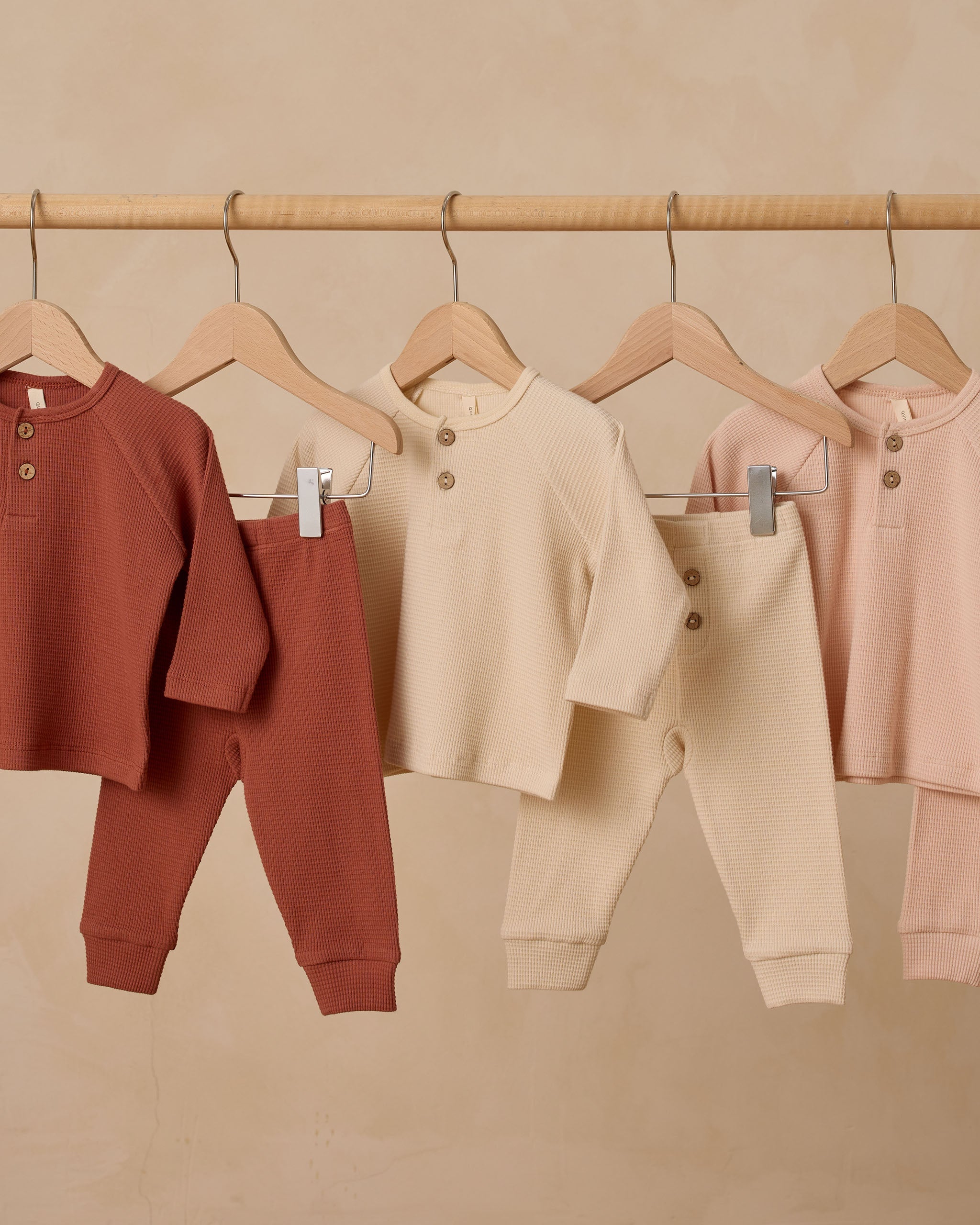 Haut en tricot Henley || Naturel