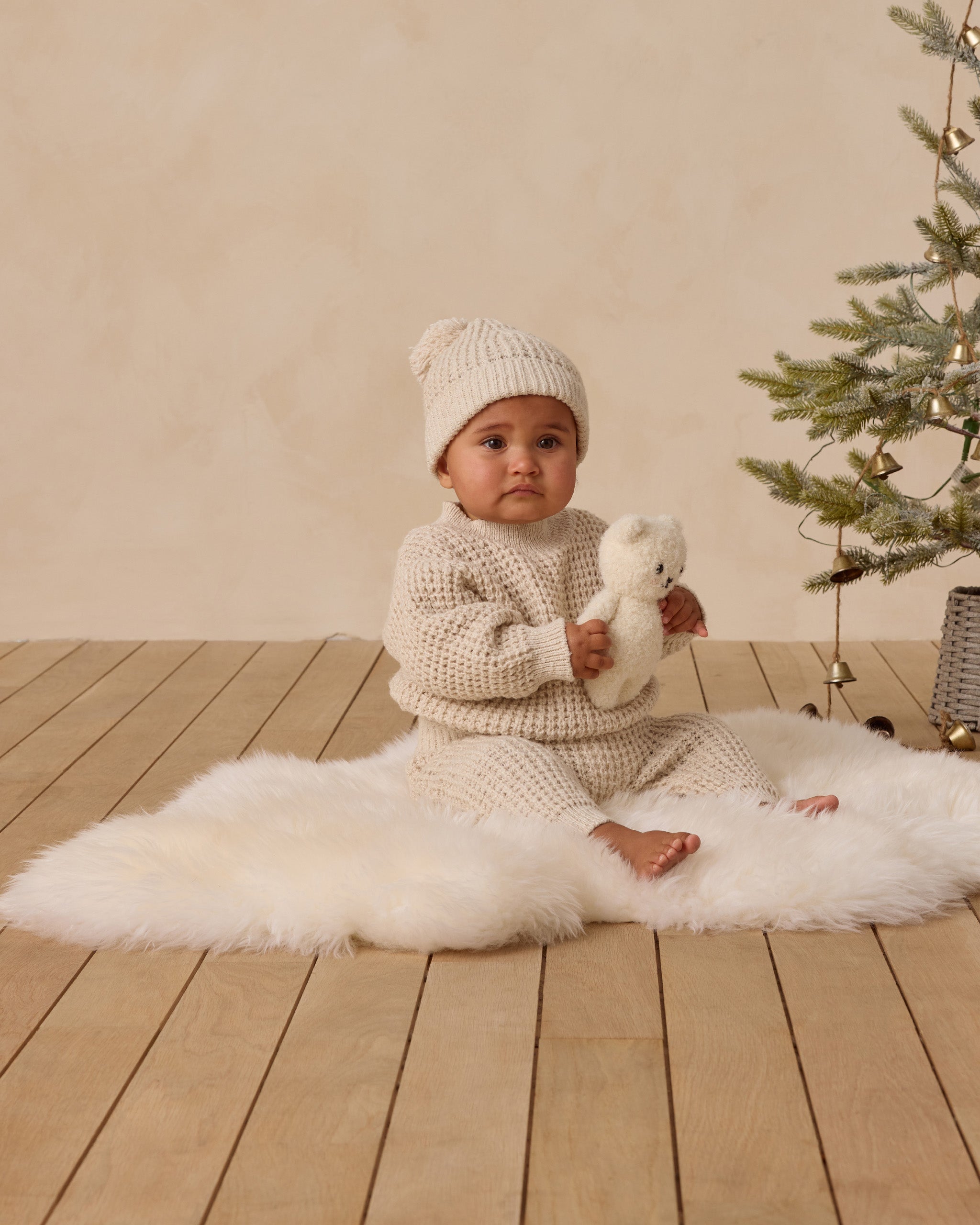 Chunky Knit Pant || Natural