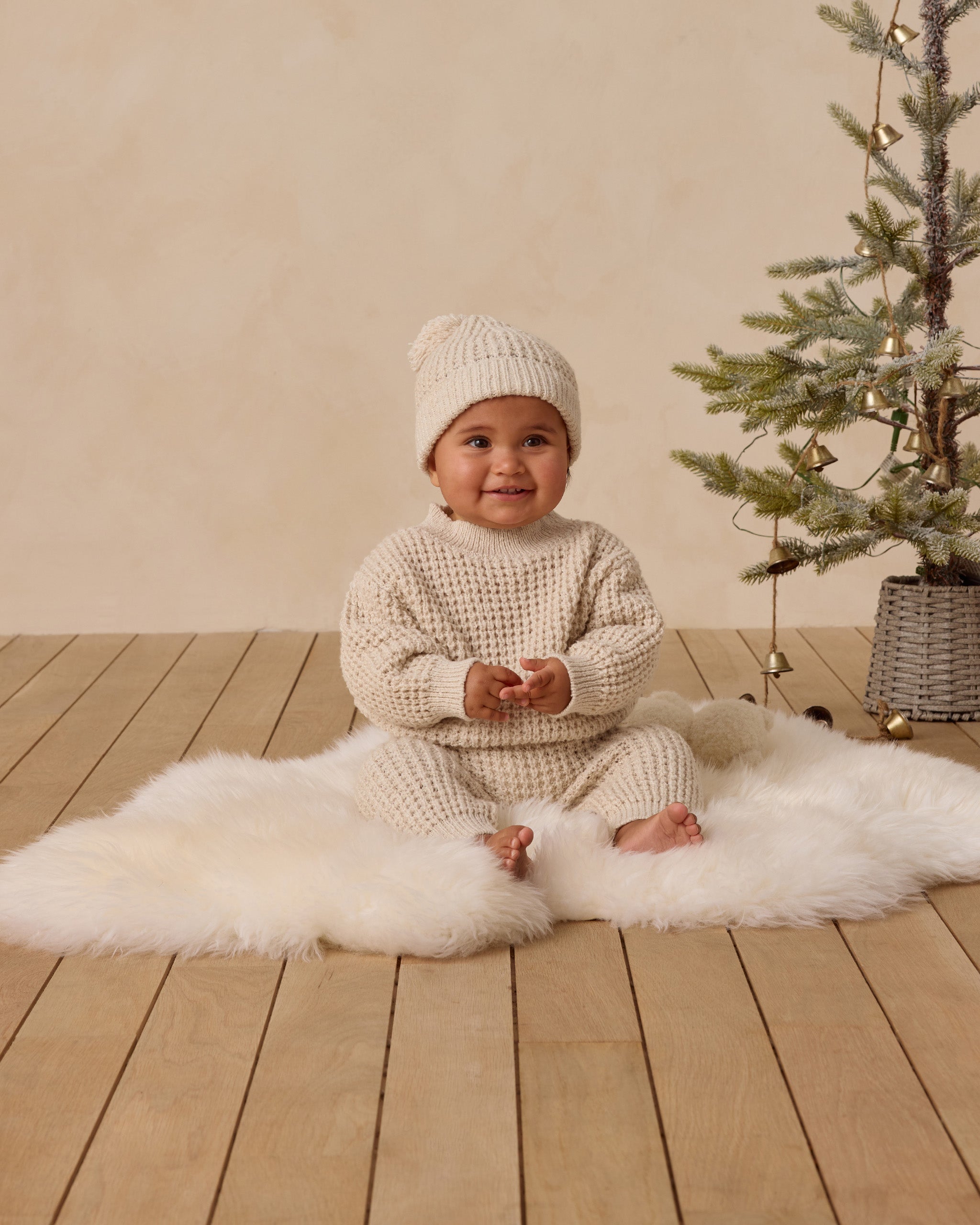 Chunky Knit Pant || Natural