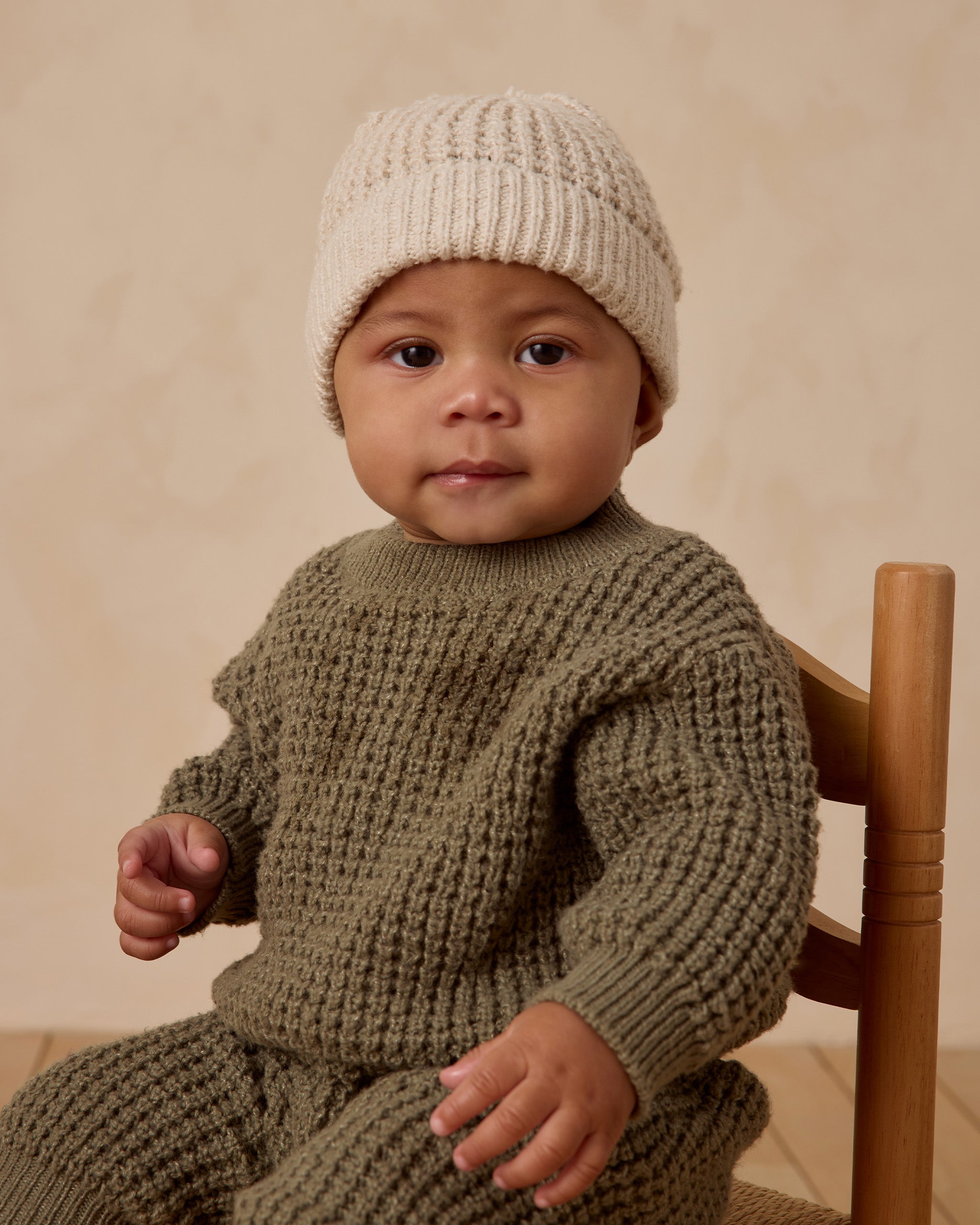 Chunky Knit Pant || Forest
