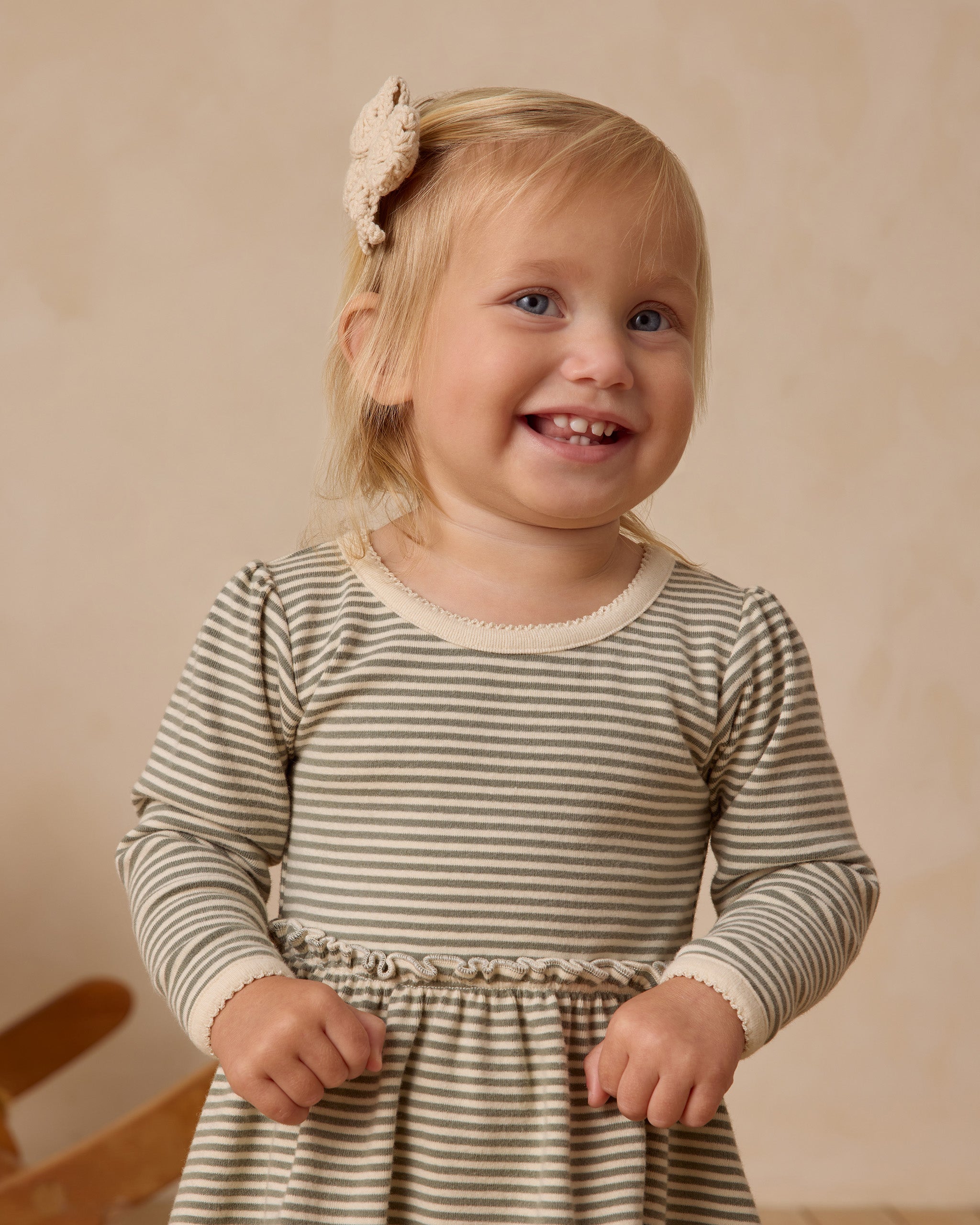 Alda Dress || Forest Stripe