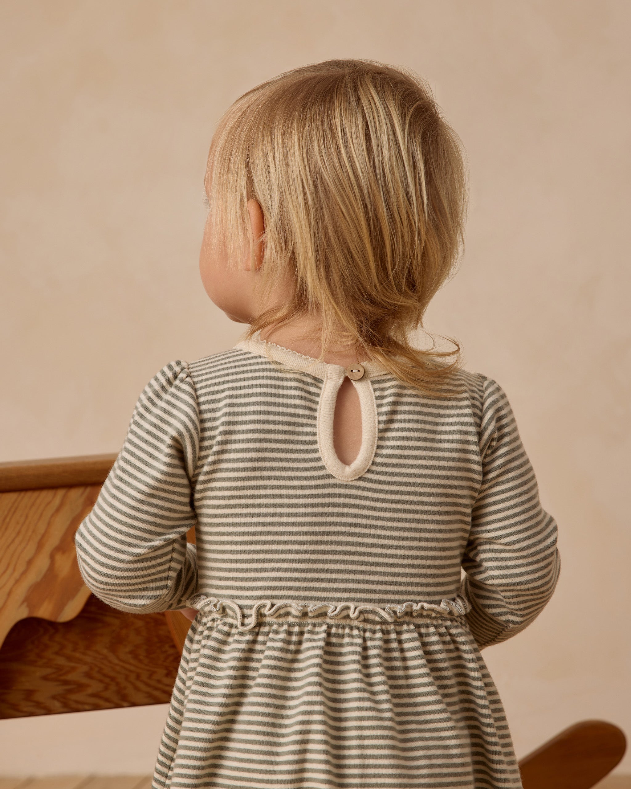 Alda Dress || Forest Stripe