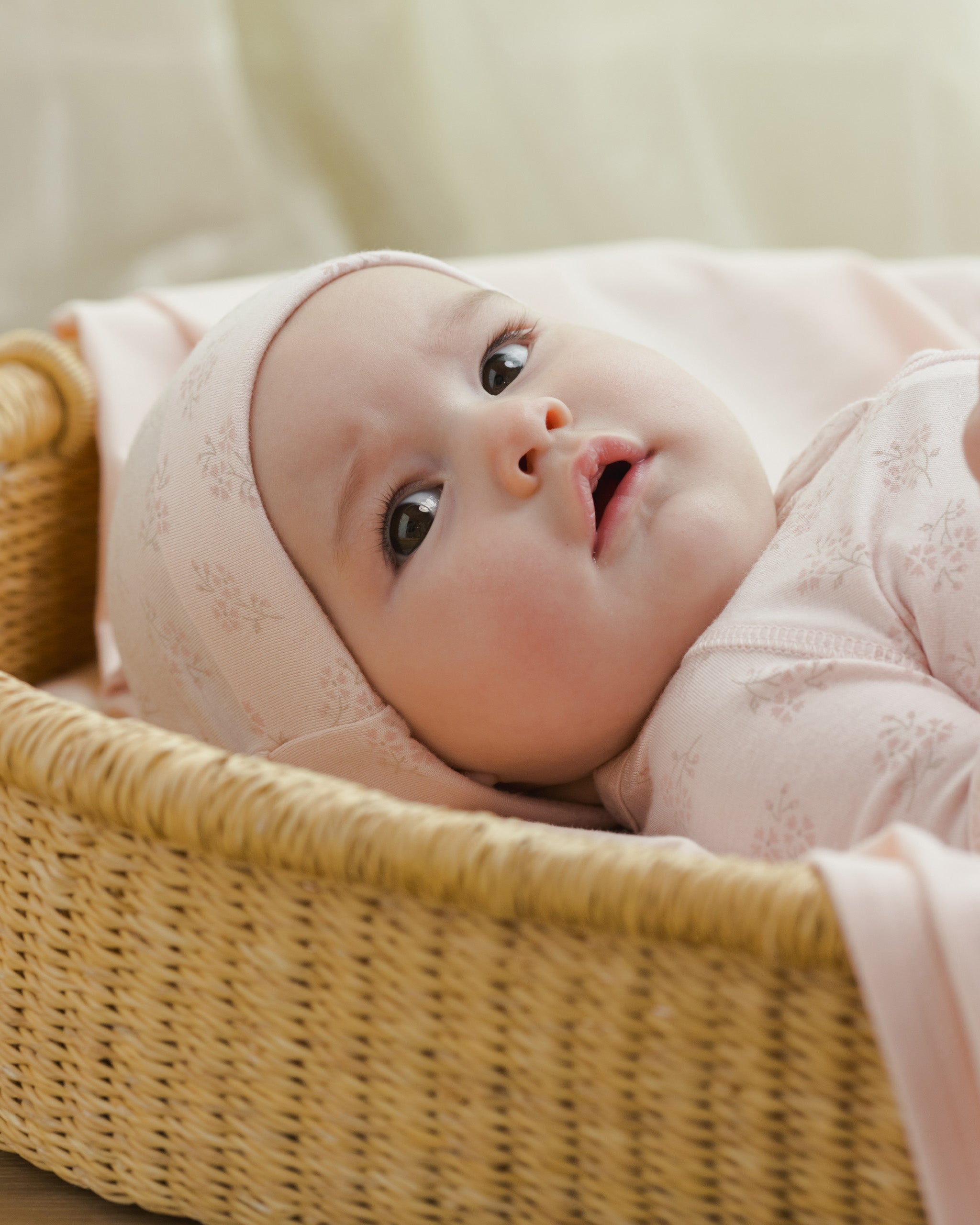 Modal Zip Footie || Pink Blossom - Rylee + Cru | Kids Clothes | Trendy Baby Clothes | Modern Infant Outfits |