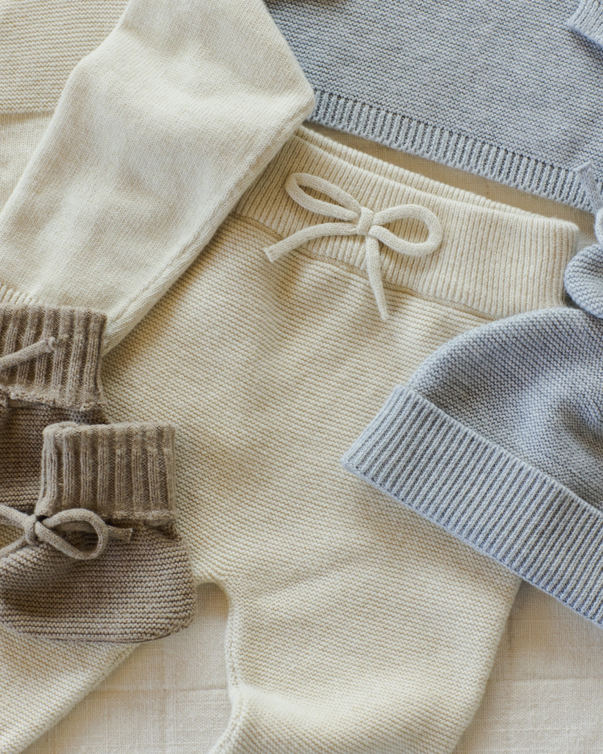 Knit Pant || Heathered Natural - Rylee + Cru | Kids Clothes | Trendy Baby Clothes | Modern Infant Outfits |