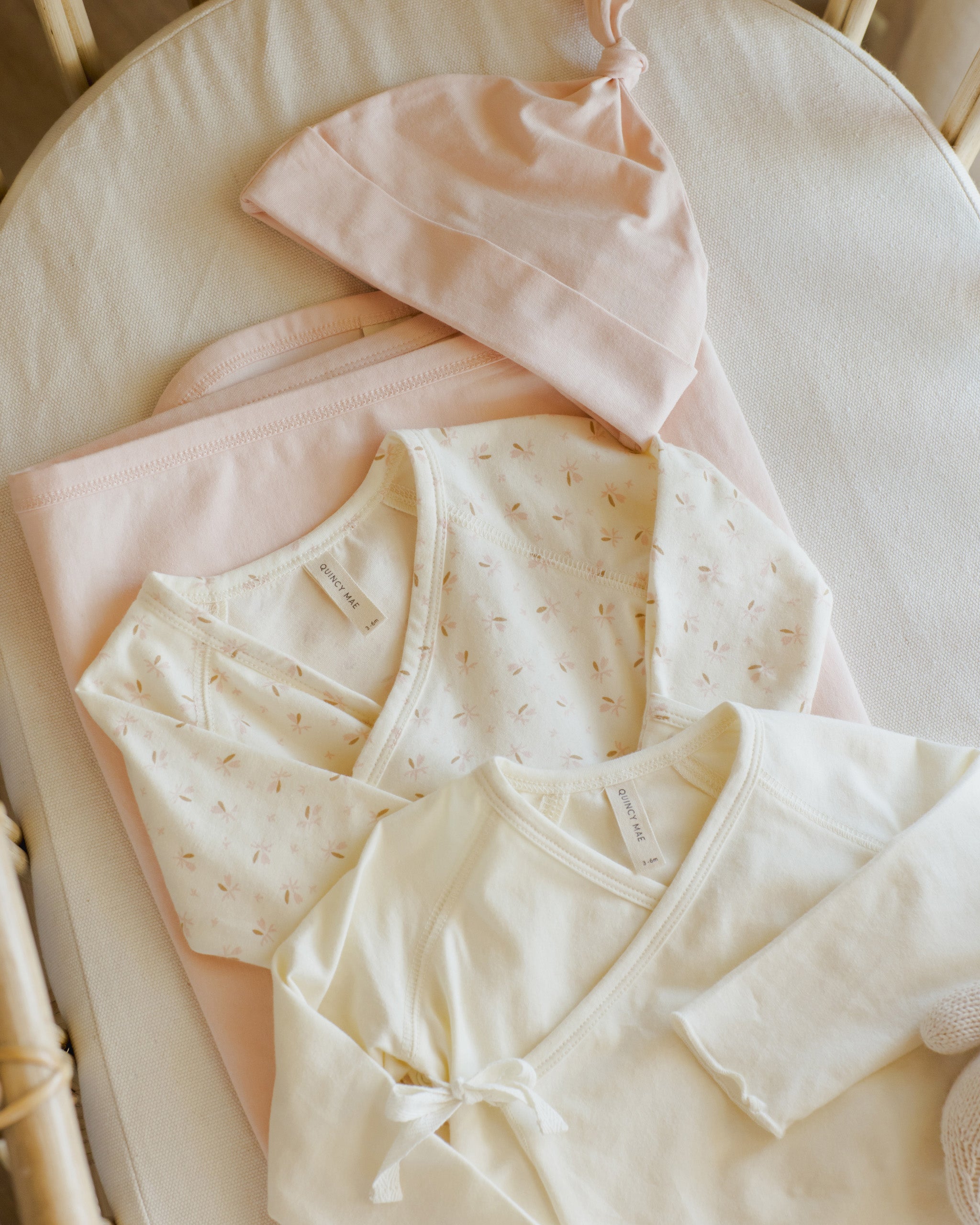 Wrap Top + Footed Pant Set || Ivory - Rylee + Cru | Kids Clothes | Trendy Baby Clothes | Modern Infant Outfits |