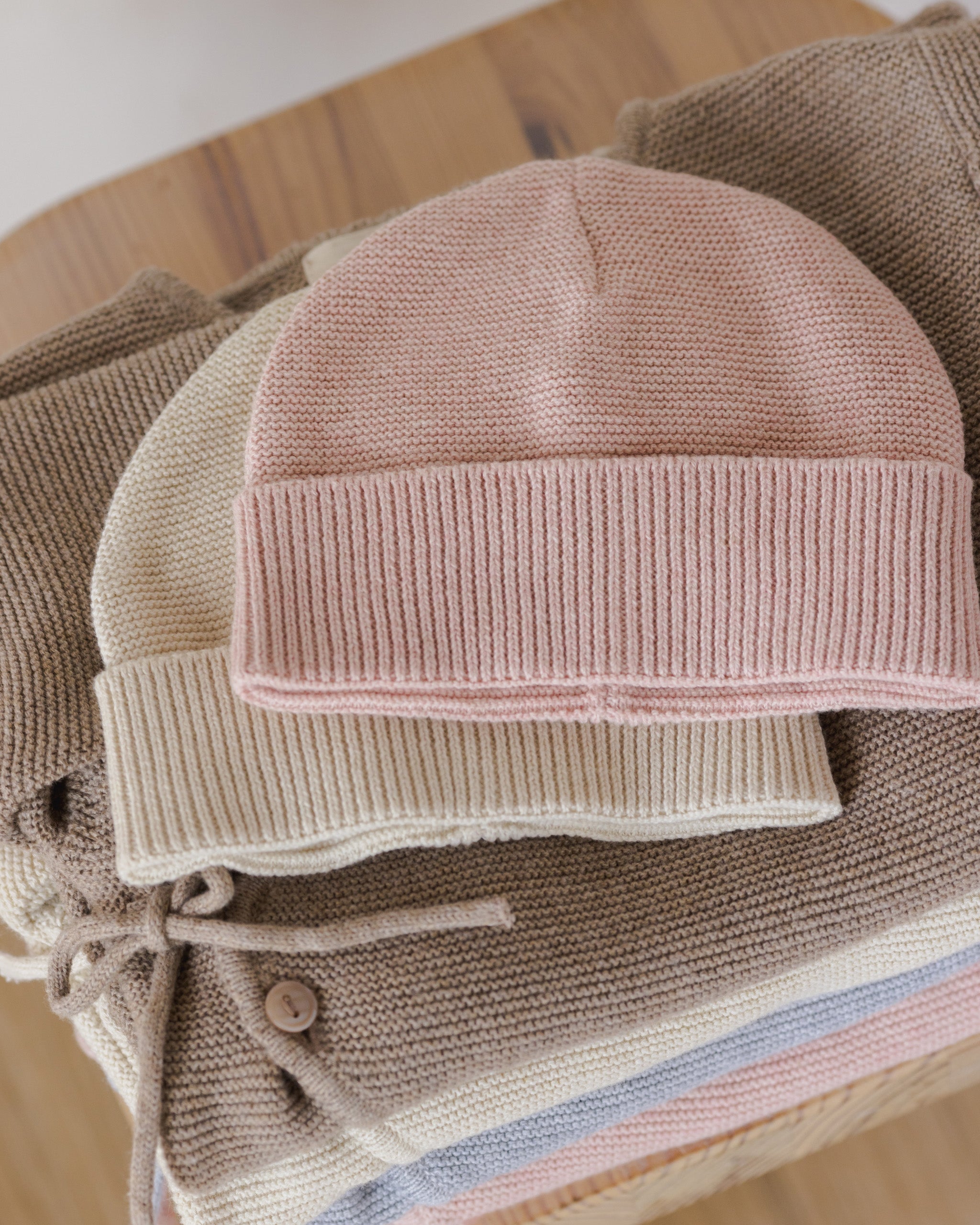Baby Beanie || Heathered Rose - Rylee + Cru | Kids Clothes | Trendy Baby Clothes | Modern Infant Outfits |