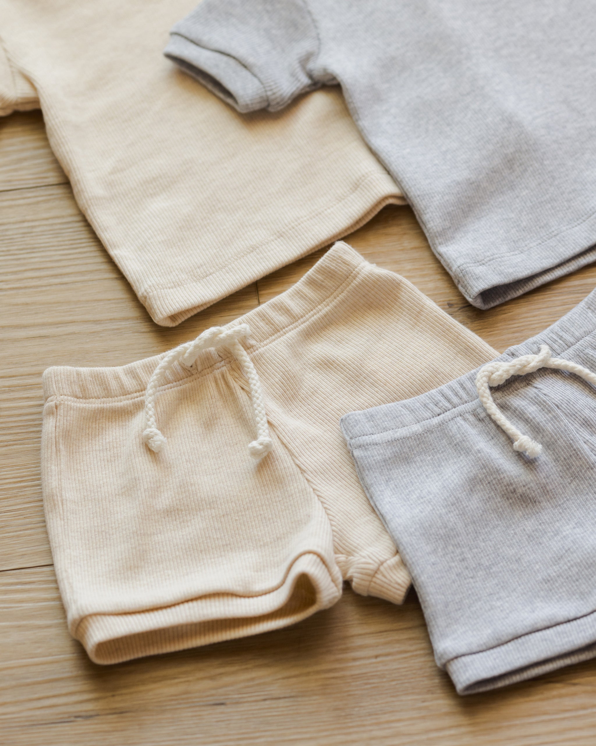 Ribbed Shortie Set || Dusty Blue - Rylee + Cru | Kids Clothes | Trendy Baby Clothes | Modern Infant Outfits |