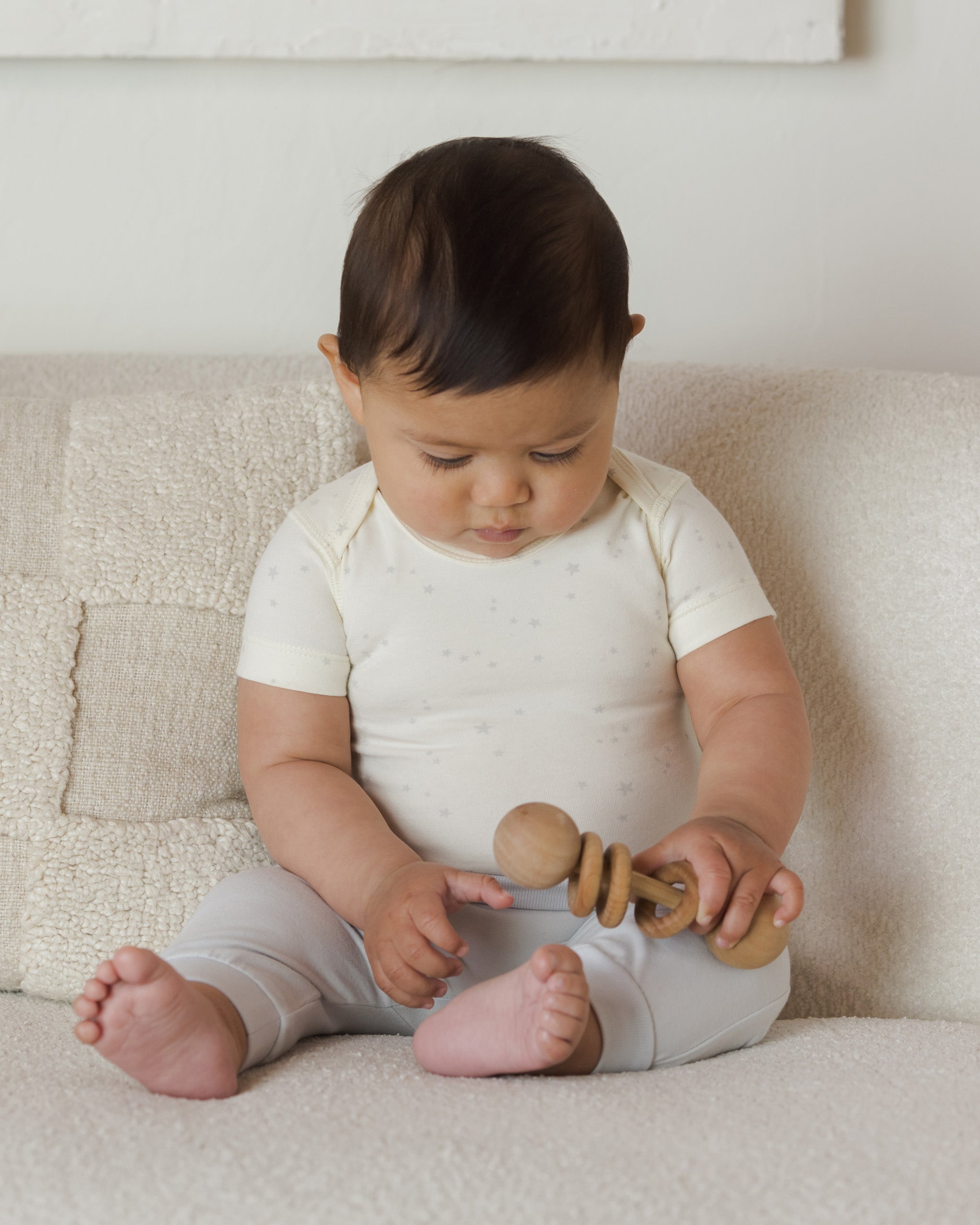 Cotton Baby Pant || Fog - Rylee + Cru | Kids Clothes | Trendy Baby Clothes | Modern Infant Outfits |