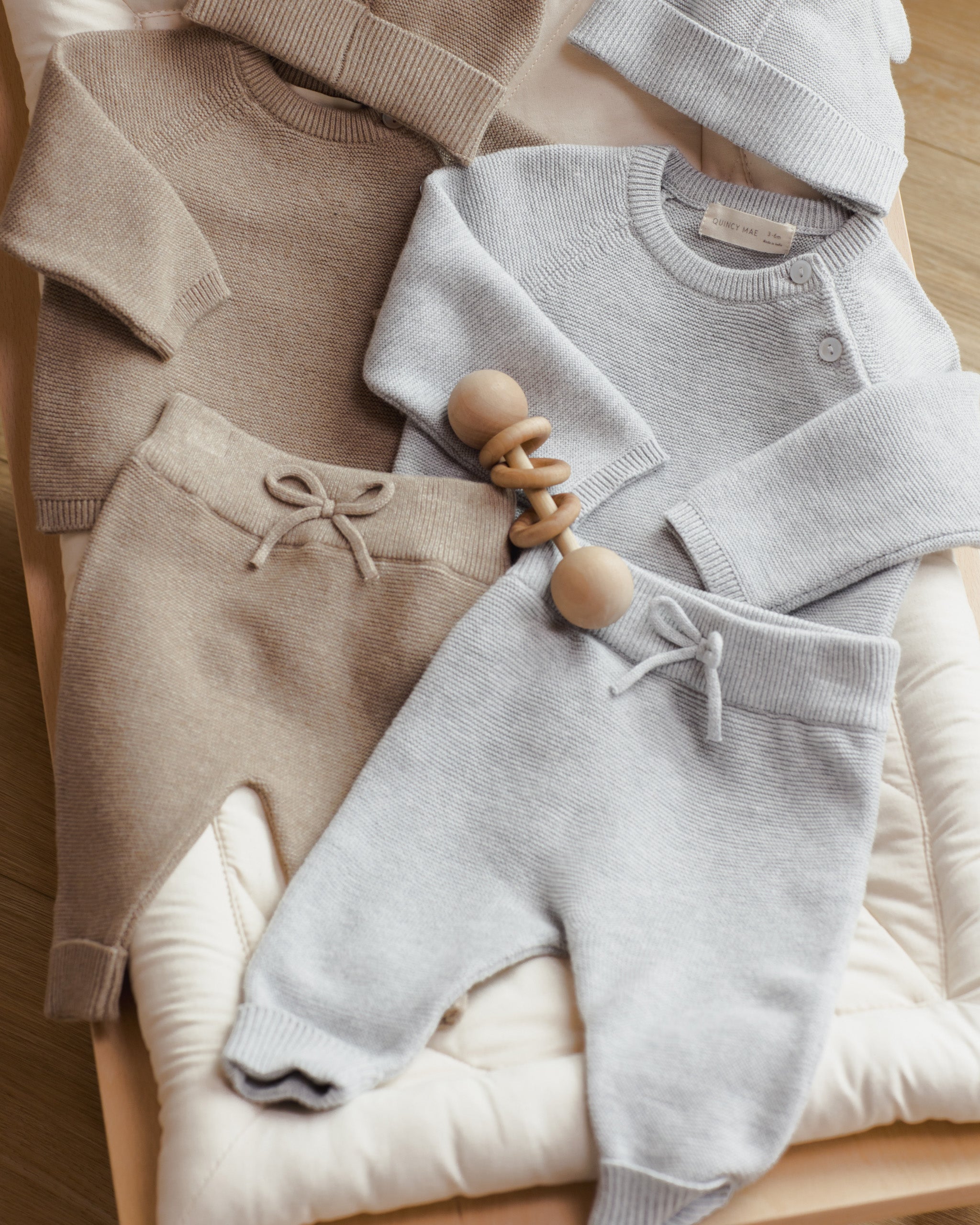 Knit Pant || Heathered Dusty Blue - Rylee + Cru | Kids Clothes | Trendy Baby Clothes | Modern Infant Outfits |