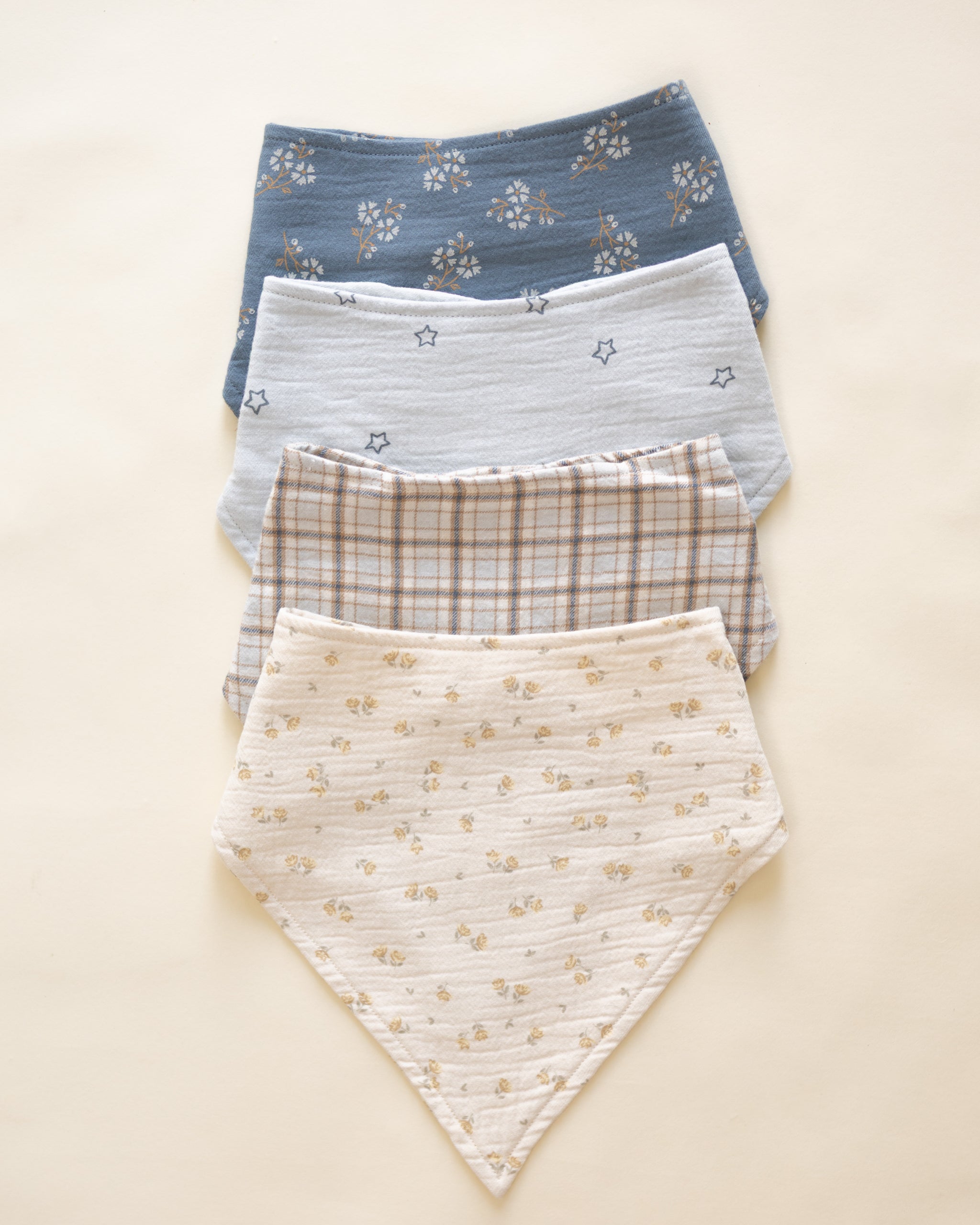 Bandana Scarf, 2 Pack || Blue Plaid, Twinkle