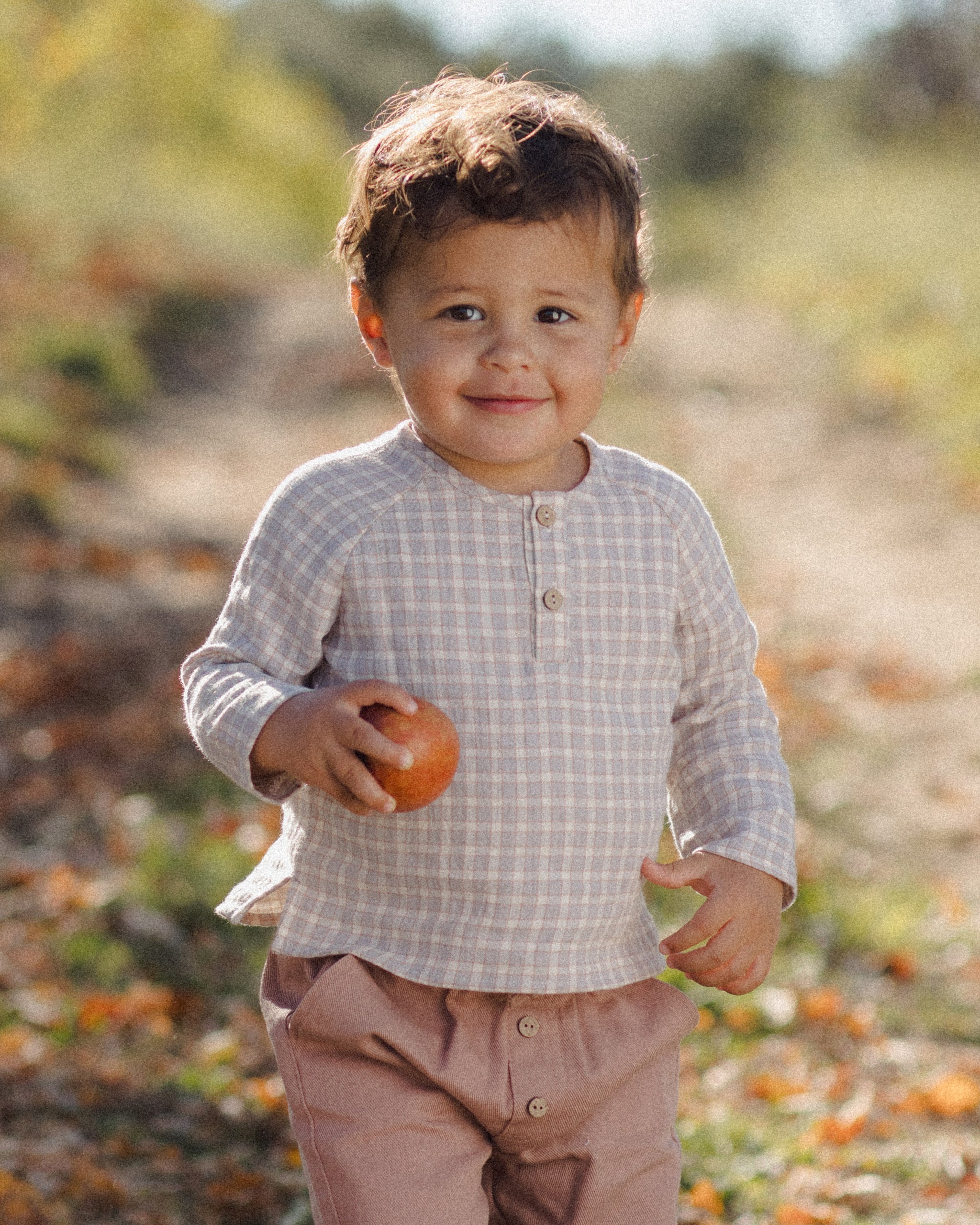 Zion Shirt Blue Gingham - Rylee + Cru | Kids Clothes | Trendy Baby Clothes | Modern Infant Outfits |
