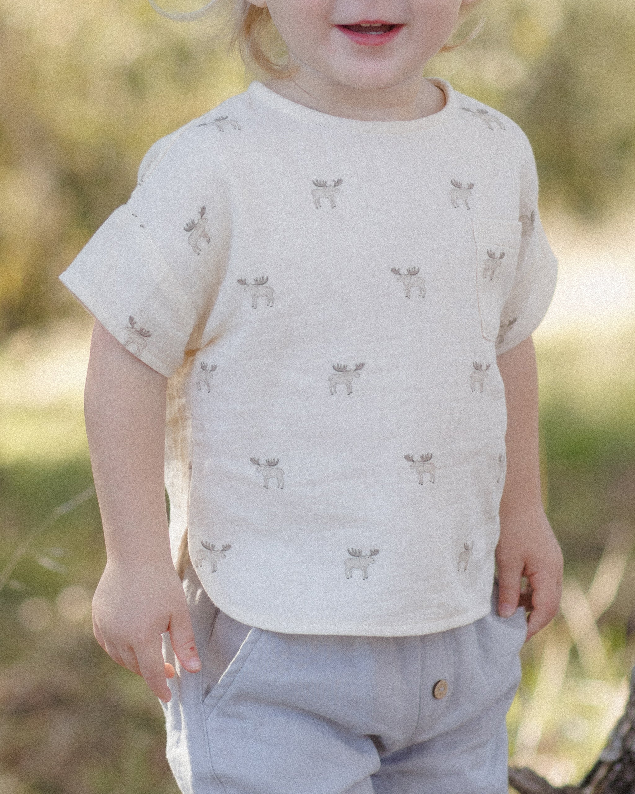 Woven Boxy Top Moose - Rylee + Cru | Kids Clothes | Trendy Baby Clothes | Modern Infant Outfits |