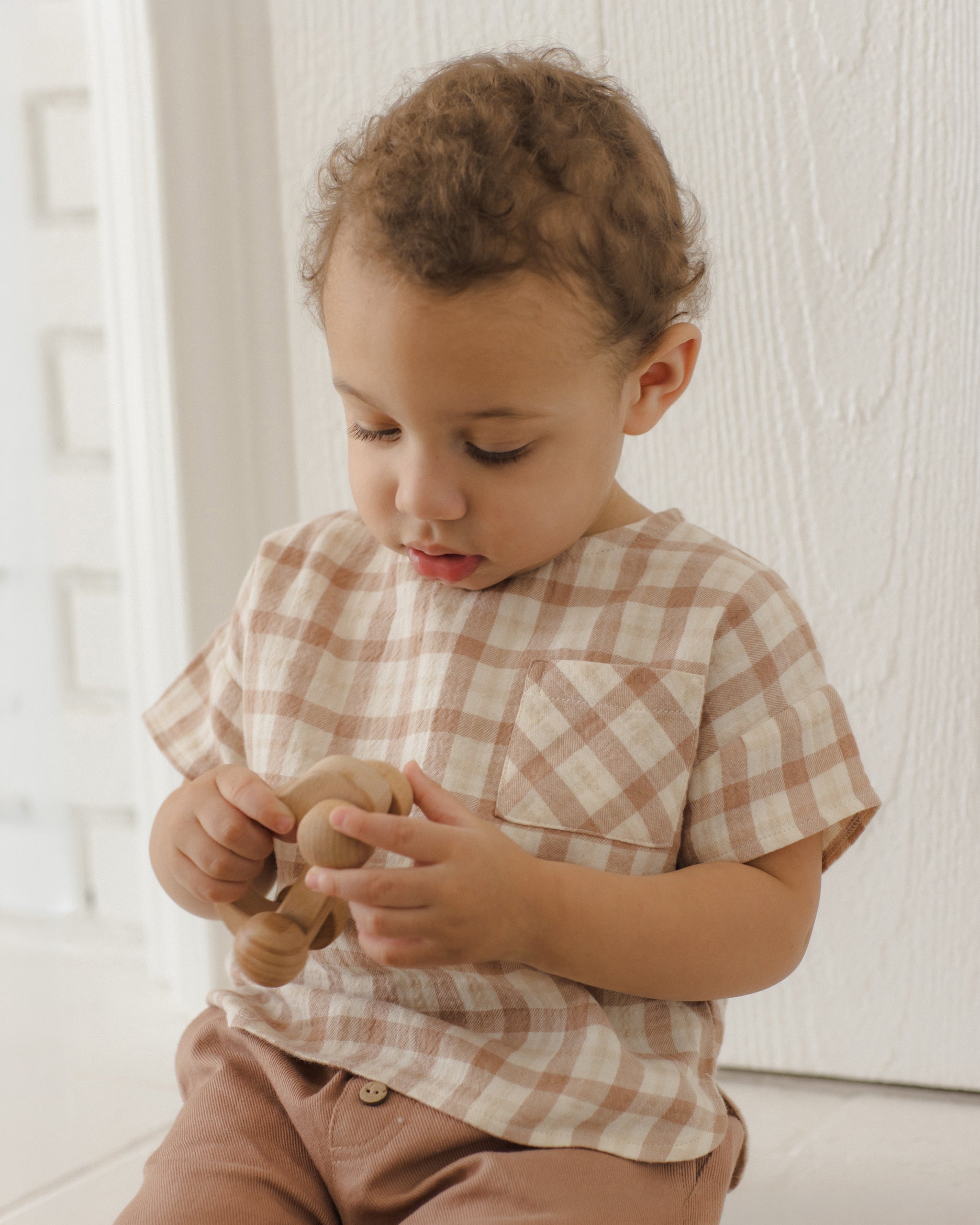 Woven Boxy Top Rustic Plaid - Rylee + Cru | Kids Clothes | Trendy Baby Clothes | Modern Infant Outfits |
