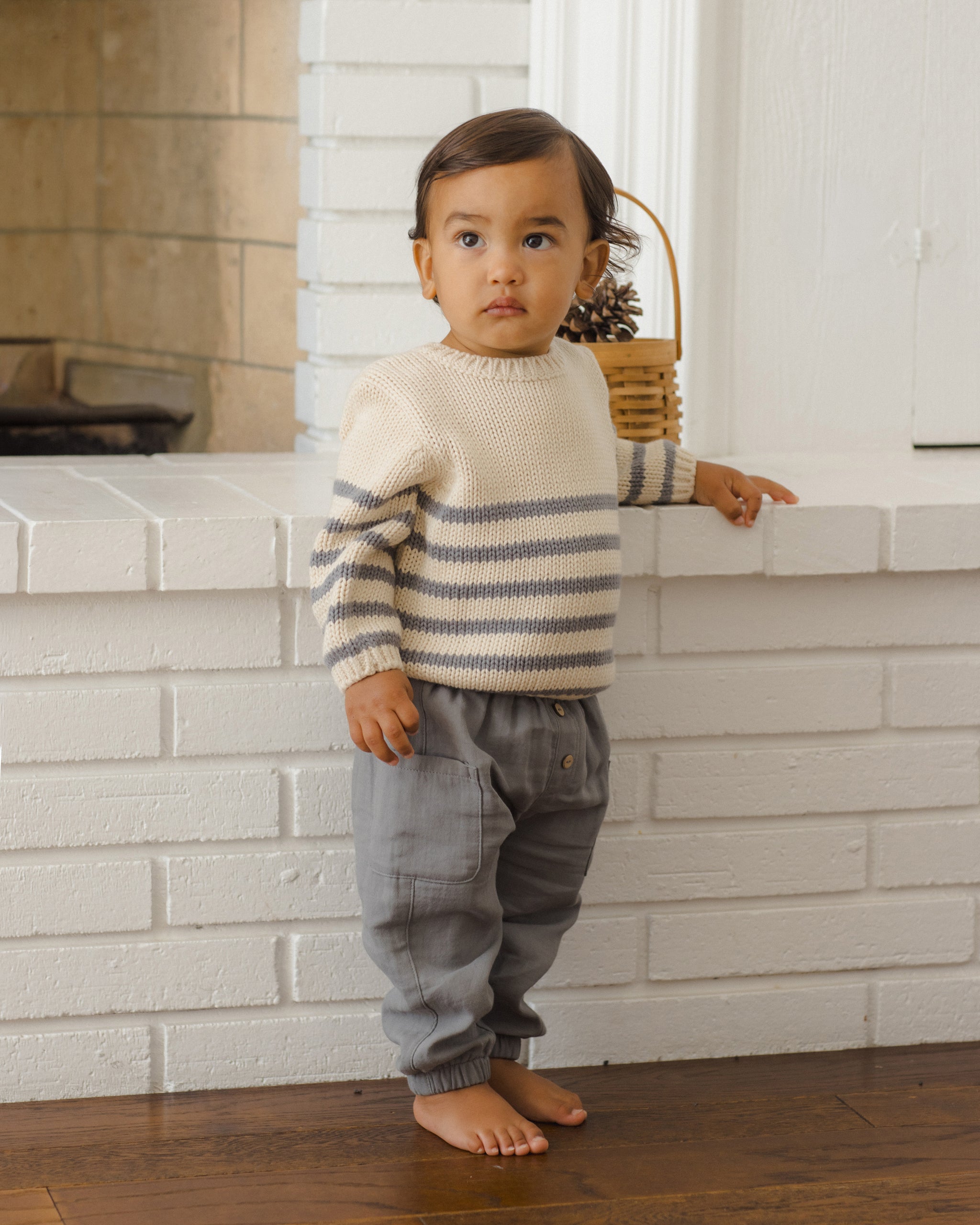 Luca Pant Slate - Rylee + Cru | Kids Clothes | Trendy Baby Clothes | Modern Infant Outfits |