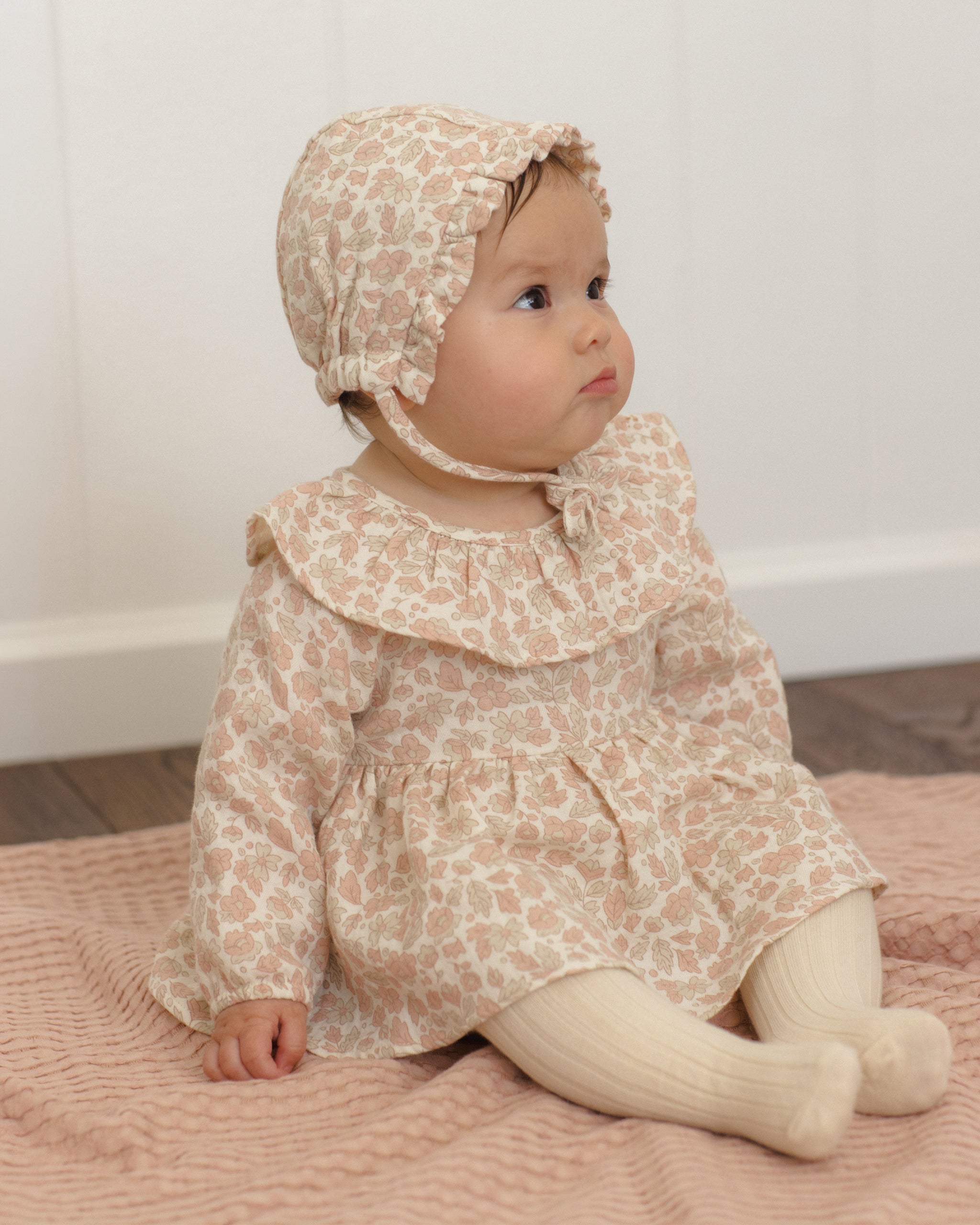 Thalia Romper Pink Blossom - Rylee + Cru | Kids Clothes | Trendy Baby Clothes | Modern Infant Outfits |