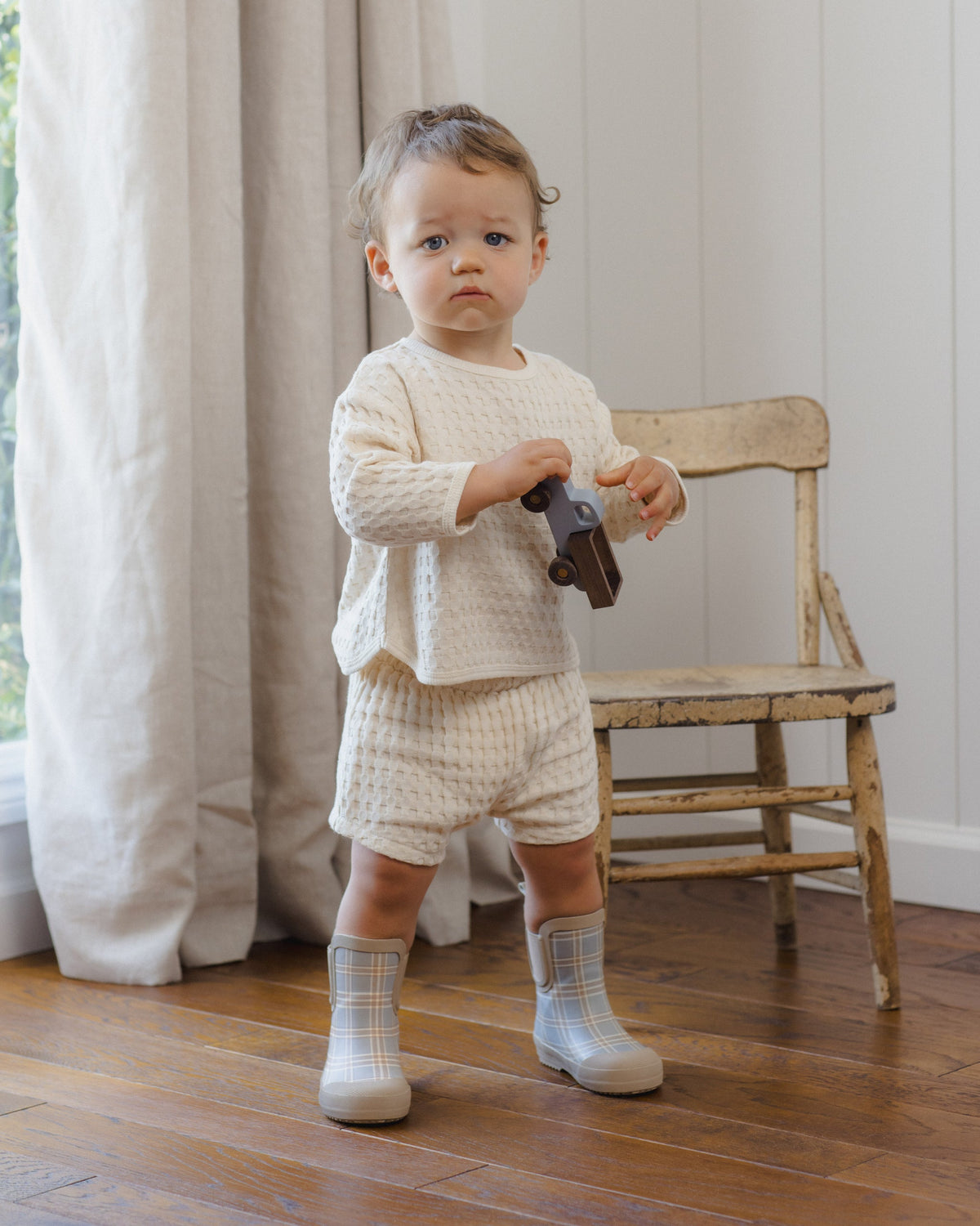 Rain Boots Blue Plaid - Rylee + Cru | Kids Clothes | Trendy Baby Clothes | Modern Infant Outfits |