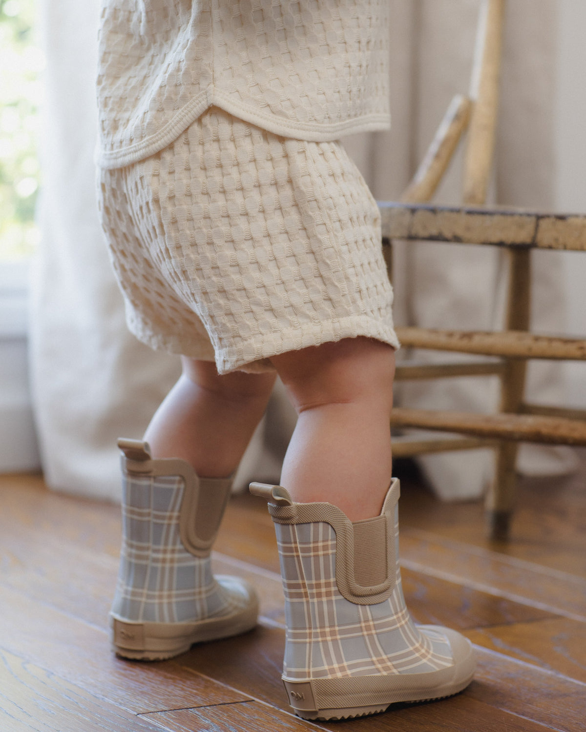 Rain Boots Blue Plaid - Rylee + Cru | Kids Clothes | Trendy Baby Clothes | Modern Infant Outfits |