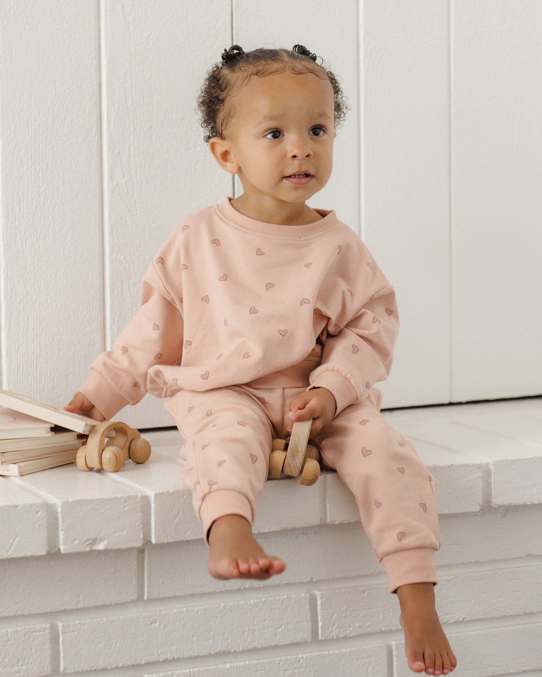 Relaxed Sweatpant Hearts - Rylee + Cru | Kids Clothes | Trendy Baby Clothes | Modern Infant Outfits |