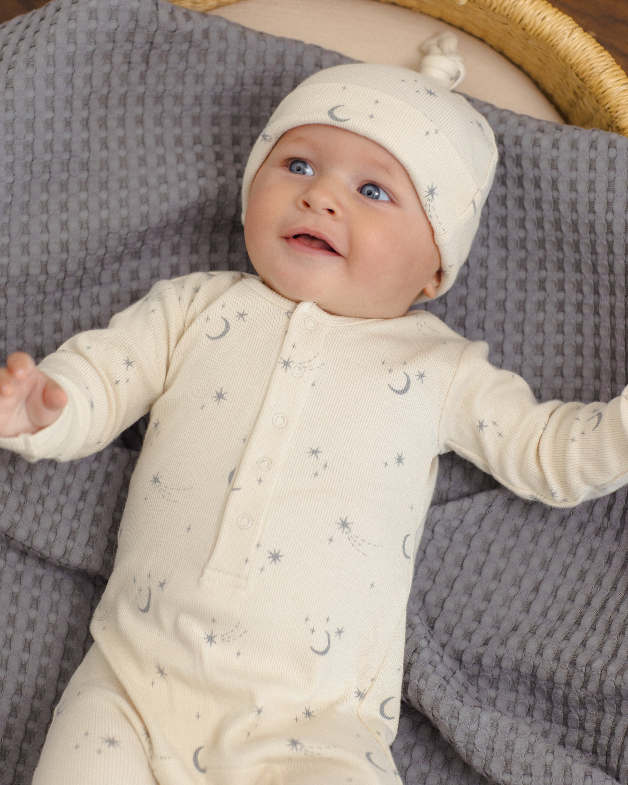Ribbed Baby Jumpsuit Celestial - Rylee + Cru | Kids Clothes | Trendy Baby Clothes | Modern Infant Outfits |