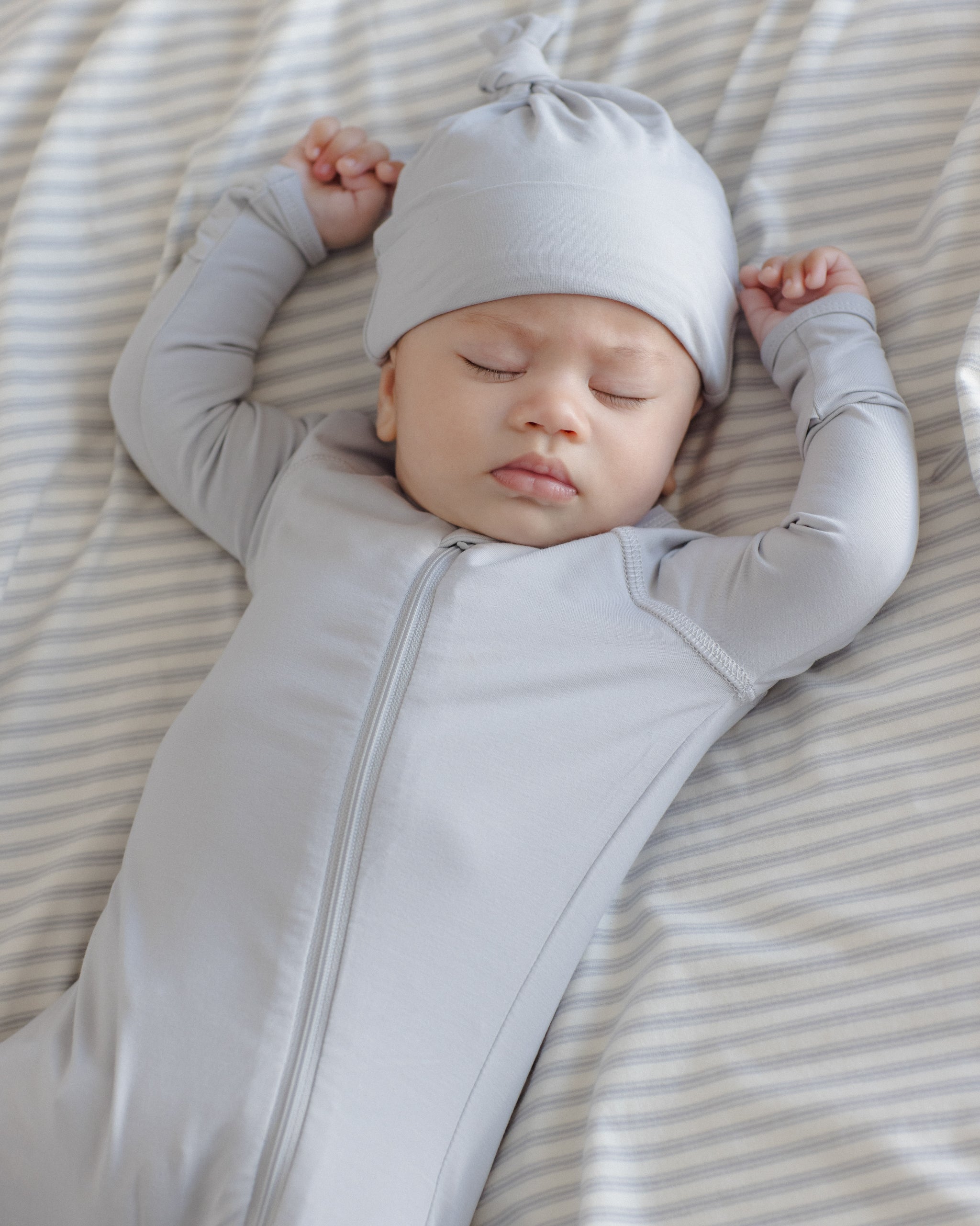 Bamboo Zip Footie Cloud - Rylee + Cru | Kids Clothes | Trendy Baby Clothes | Modern Infant Outfits |